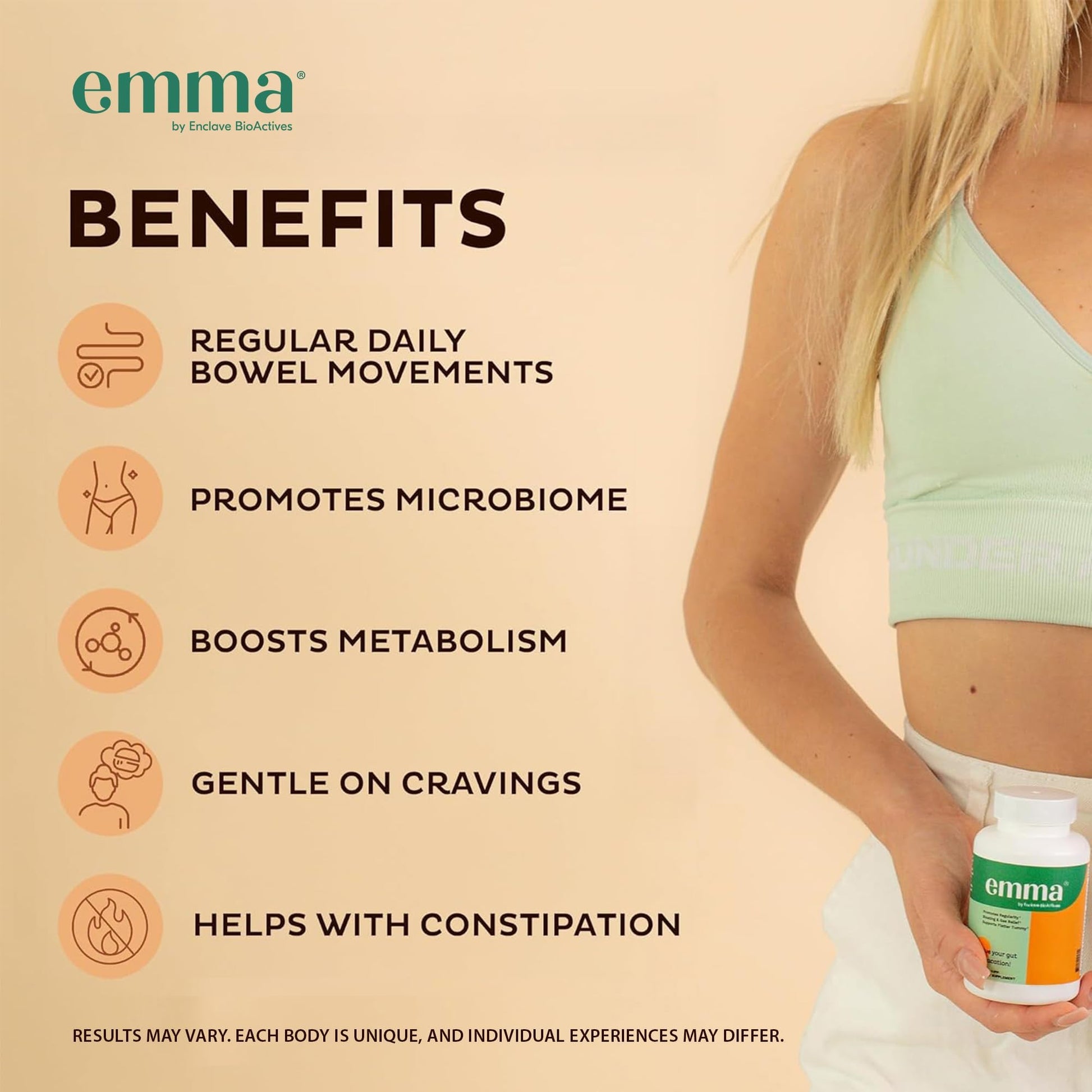 Emma Gut Health - 2 Pack - Gas and Bloating Relief, Constipation, Leaky Gut Repair - Gut Cleanse & Restore Digestion - Regulate Bowel Movement. Probiotics and Laxative Alternative, 120 Capsules Emma uk supplements