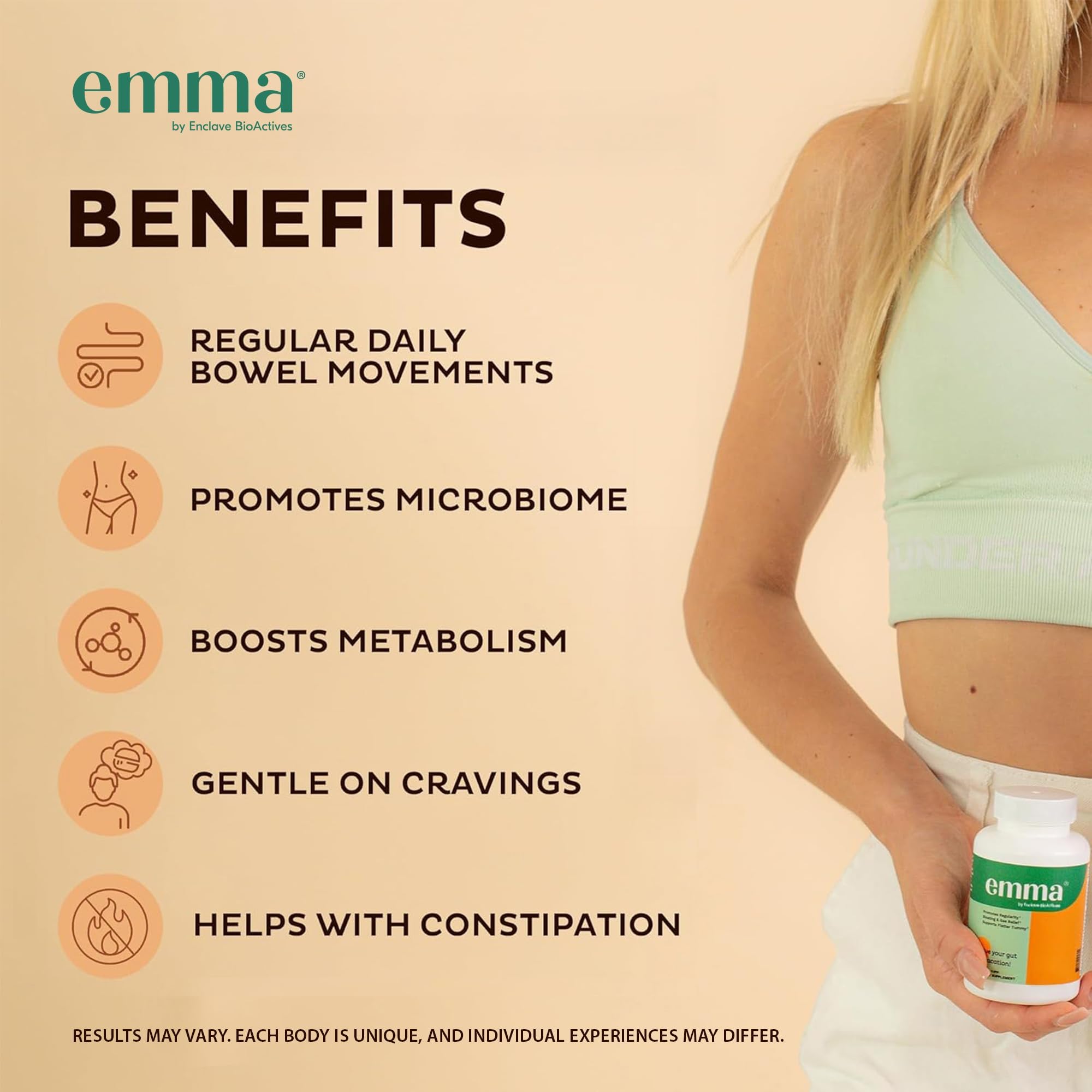 Emma Gut Health - 2 Pack - Gas and Bloating Relief, Constipation, Leaky Gut Repair - Gut Cleanse & Restore Digestion - Regulate Bowel Movement. Probiotics and Laxative Alternative, 120 Capsules Emma uk supplements
