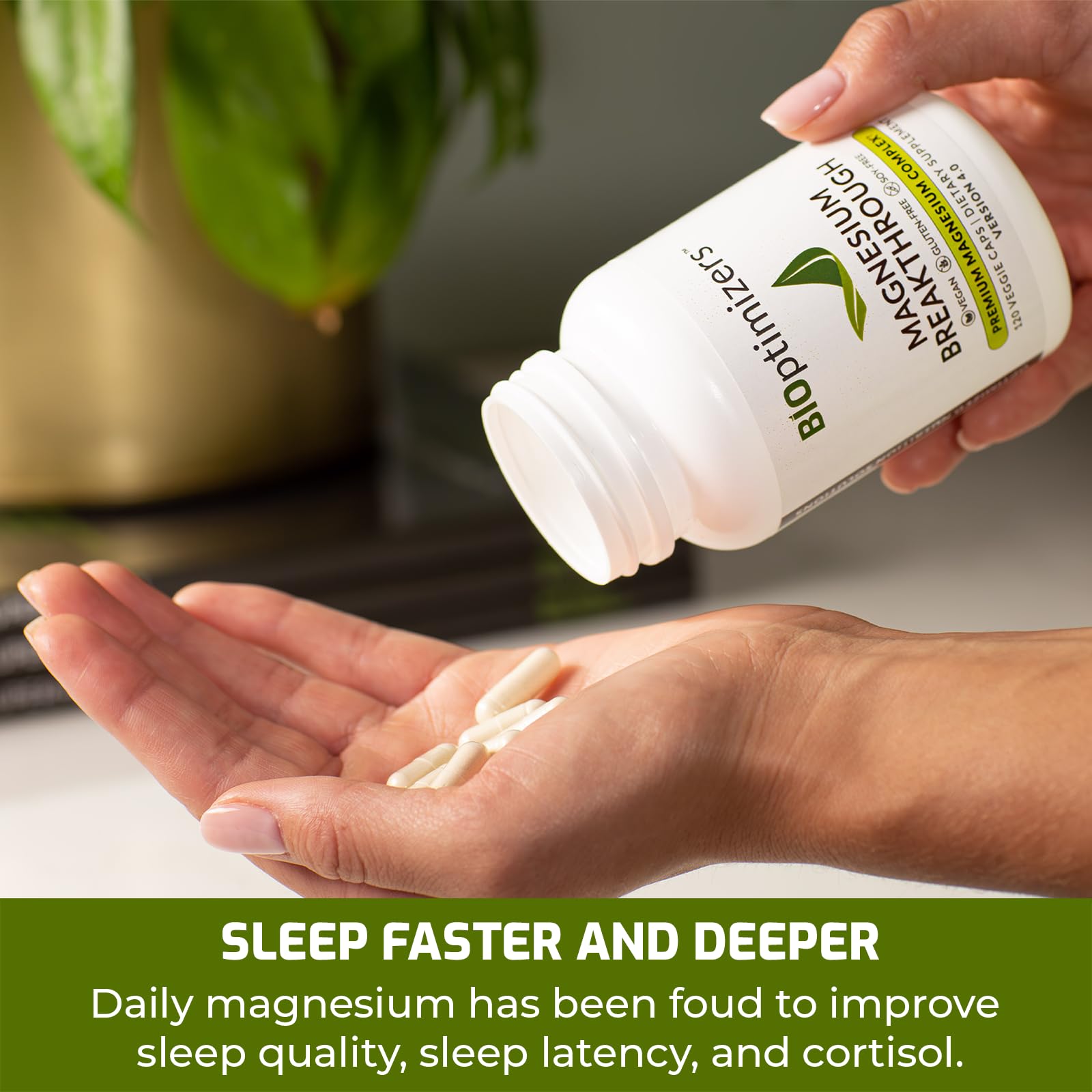 Magnesium Breakthrough Supplement 4.0 - Has 7 Forms of Magnesium: Glycinate, Malate BiOptimizers uk supplements