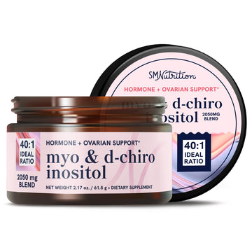 Myo-Inositol & D-Chiro Inositol Powder | Hormone Balance for Women | Ideal 40:1 Ratio SMNutrition uk supplements