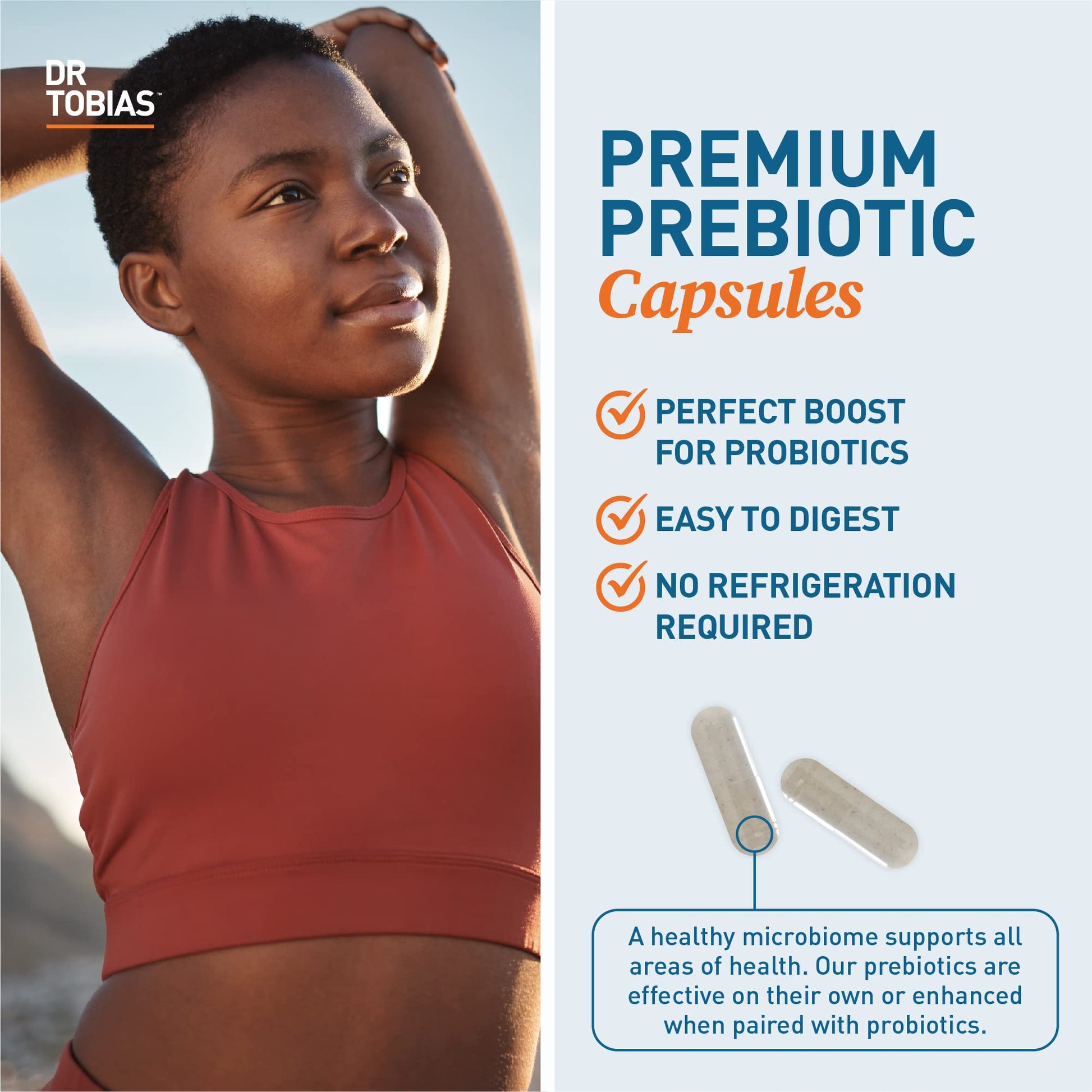 Dr. Tobias Prebiotics, Supports Digestion & Gut Health, Feed Good Probiotic Bacteria Dr. Tobias uk supplements