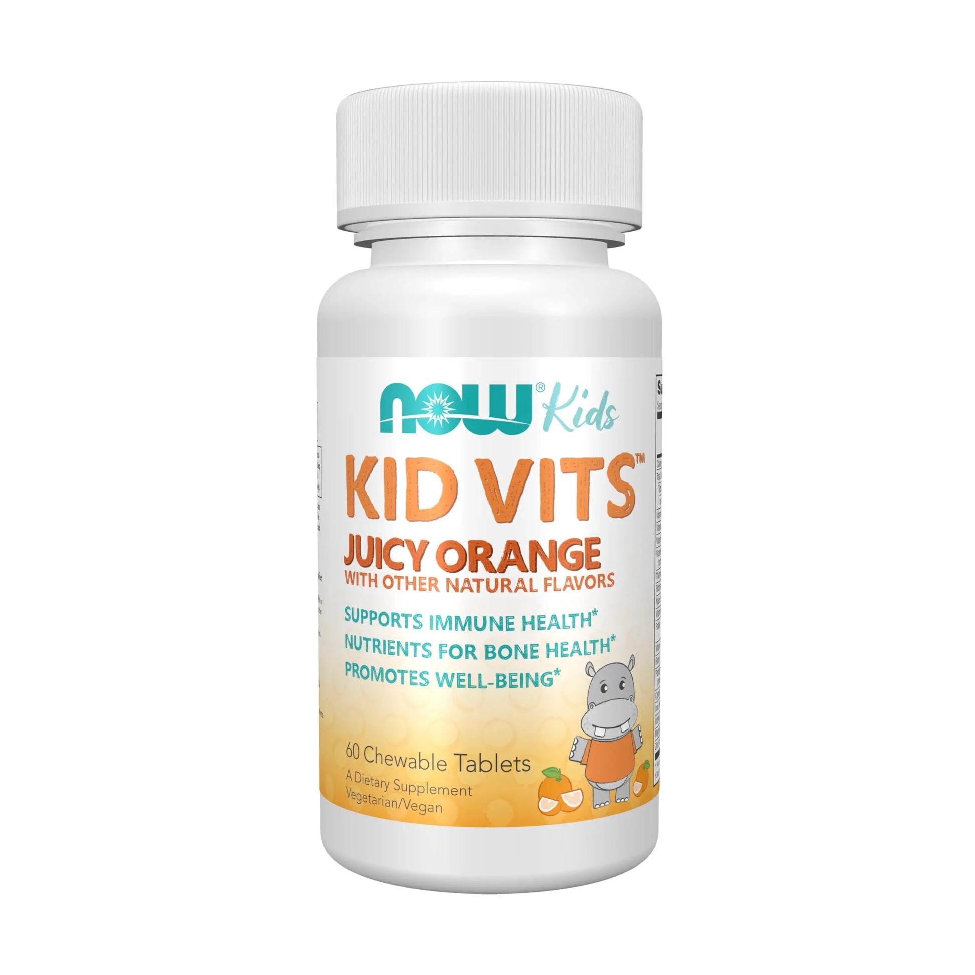 Now Kids Supplements, Kid Vits Multivitamin, Juicy Orange, 60 Chewable Tablets NOW Foods uk supplements