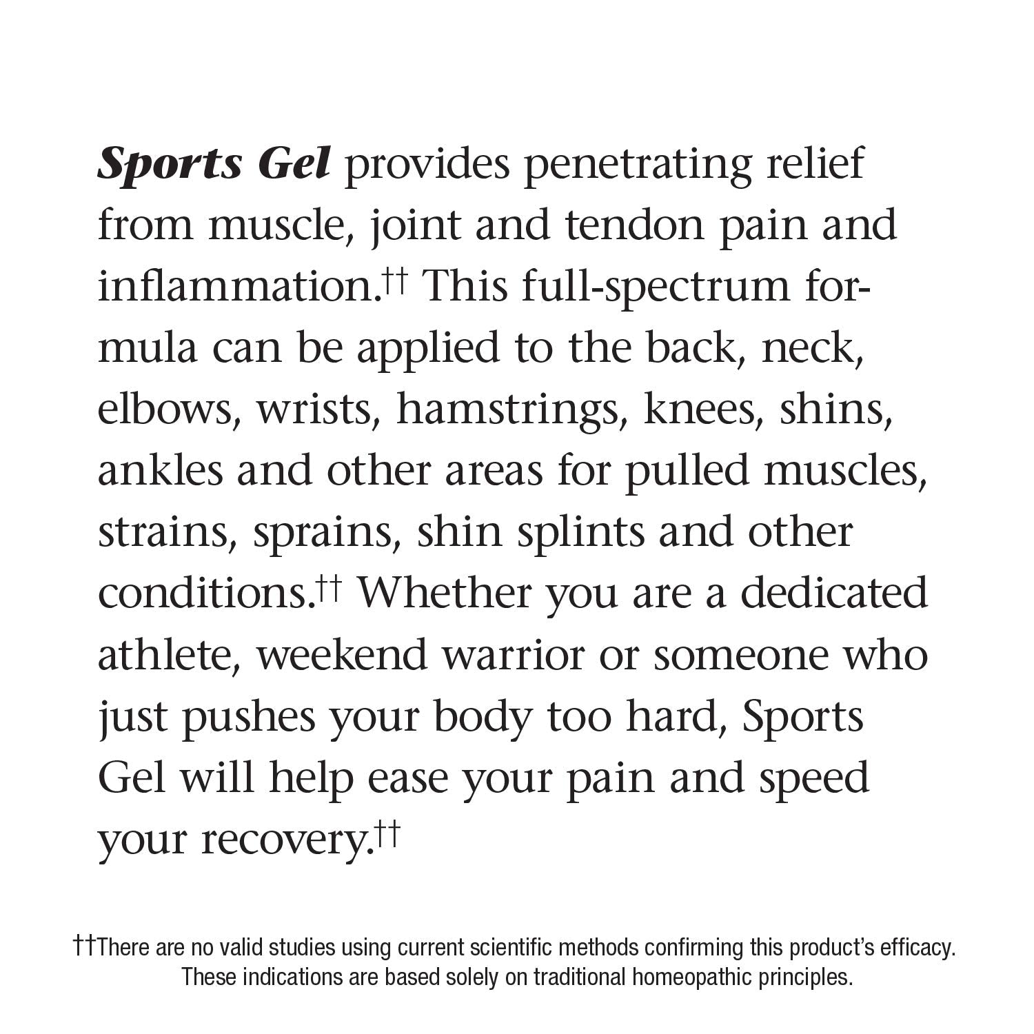 Nature's Way Boericke & Tafel Sports Gel, Relief for Deep Muscle, Joint, Tendon, & Back Pain and Inflammation, Homeopathic, 2.5 oz Nature's Way uk supplements