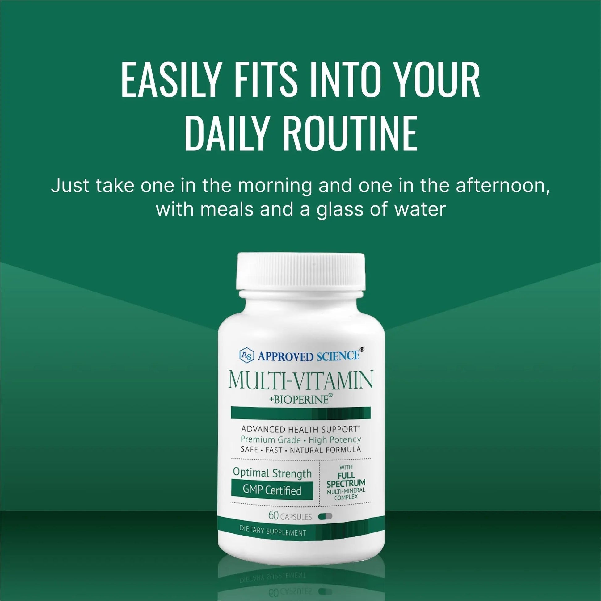 Approved Science Multi-Vitamin - with Full-Spectrum B-Vitamins, Green Tea, Lutein, Lycopene, Zeaxanthin, BioPerine Approved Science uk supplements