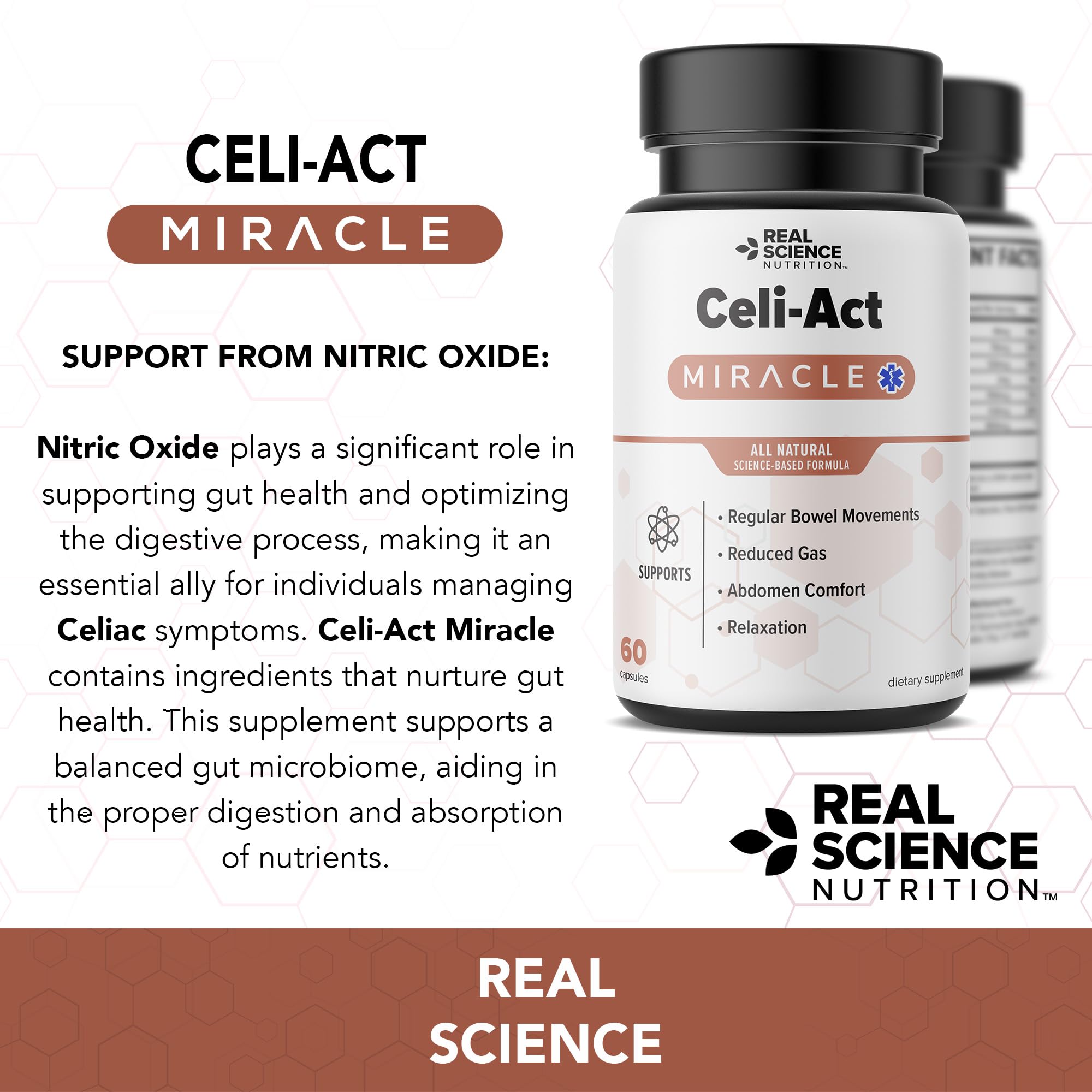 Real Science Nutrition Celi-Act Miracle is a Natural Supplement to Support Celiac Discomfort and Digestive Health Real Science Nutrition uk supplements