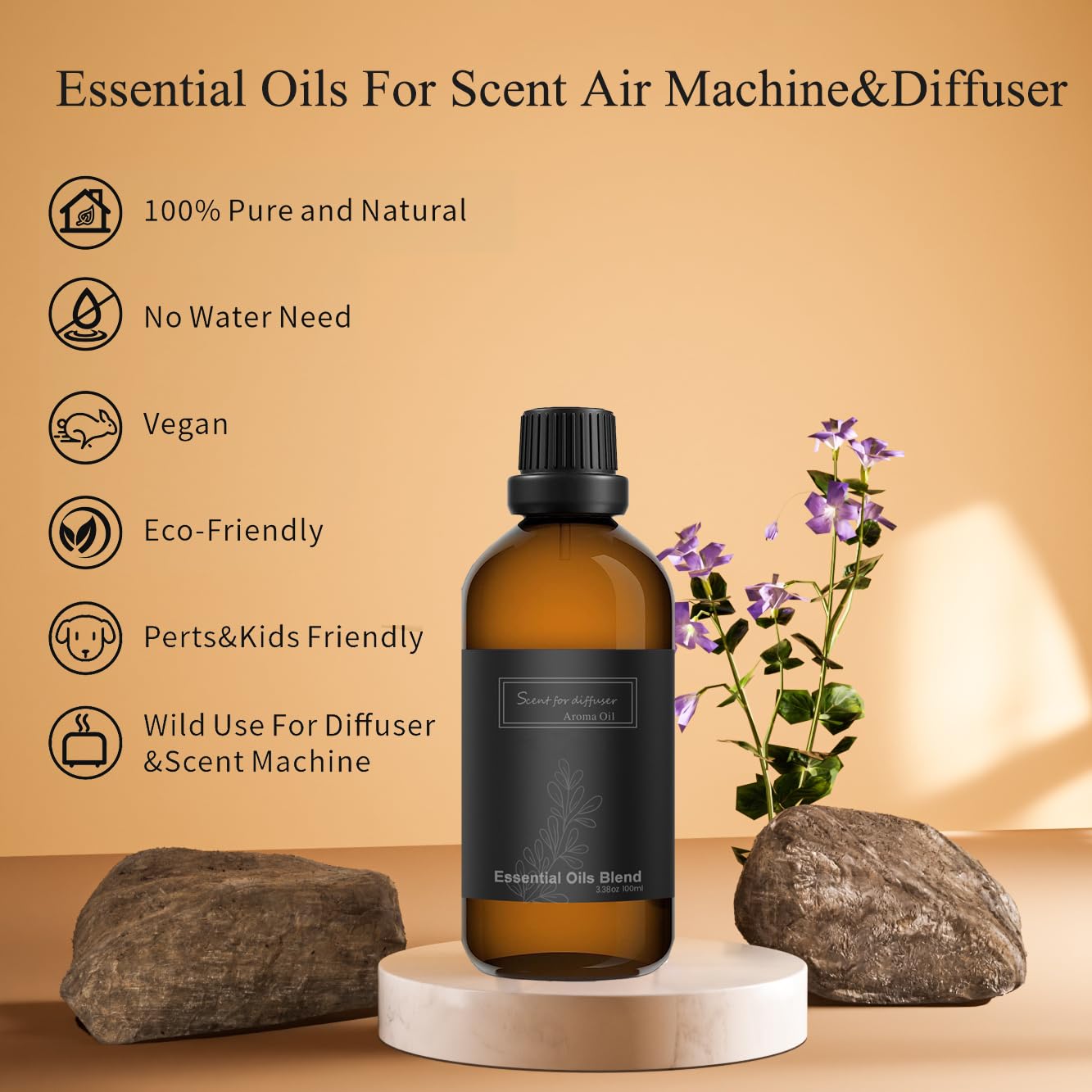 Homnas White Tea Essential Oil 100ML, Hotel Collection 100% Pure and Natural Aromatherapy Oil homnas uk supplements