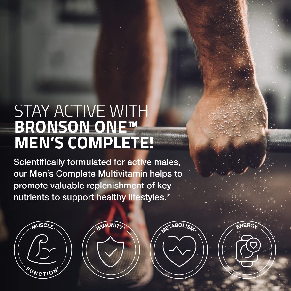 Bronson ONE Daily Men’s Complete Multivitamin Multimineral Once-Daily Multi for Active Men, 180 Tablets Bronson uk supplements