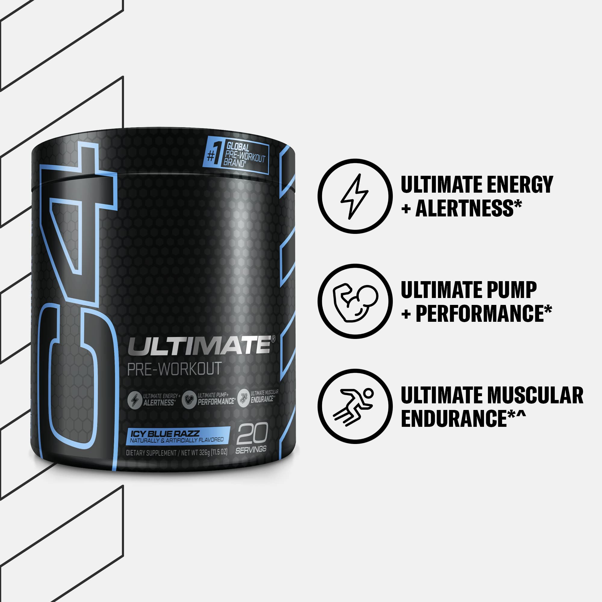 Cellucor C4 Ultimate Pre Workout Powder ICY Blue Razz - Sugar Free Preworkout Cellucor uk supplements