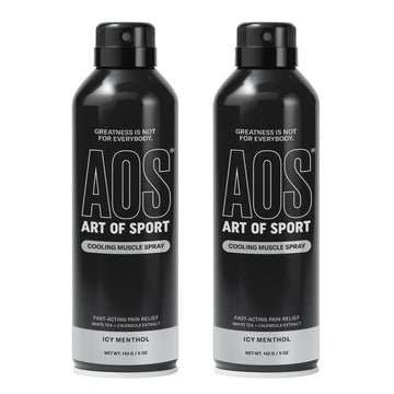 Art of Sport Muscle Relief Spray for Men – Cooling Menthol Pain Relief for Sore Muscles & Joints – Back, Neck, Knee, Shoulder, Hip – Fast-Acting Body Spray – Made for Athletes – 5 fl oz (2-Pack) Art of Sport uk supplements
