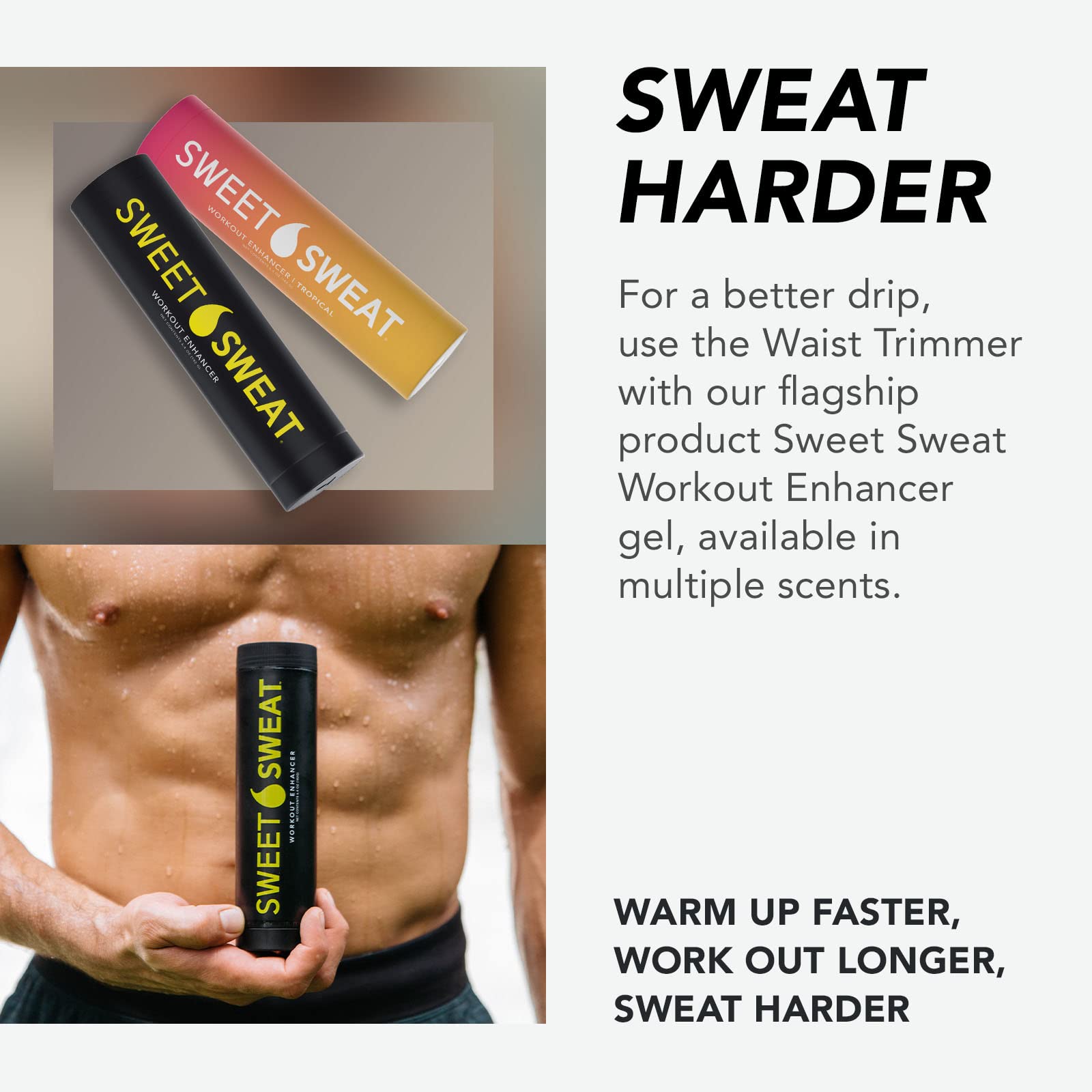 Sports Research Sweet Sweat Waist Trimmer Get More from Your Workout - Medium Sports Research uk supplements