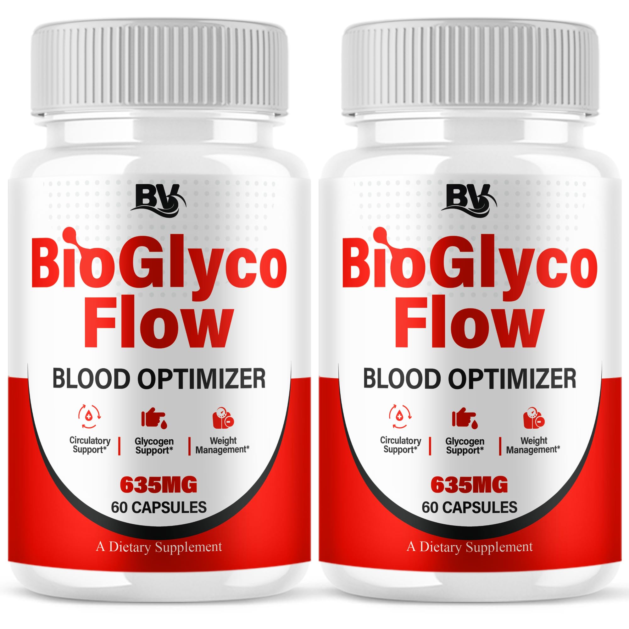 BioGlyco Flow Advanced Daily Multivitamin Health Support and All Natural Wellness Supplement Formula, BioGlyco Flow Premium Health and Wellness Support Formula Supplement (2 Pack - 120 Capsules) BLUE VIBE uk supplements