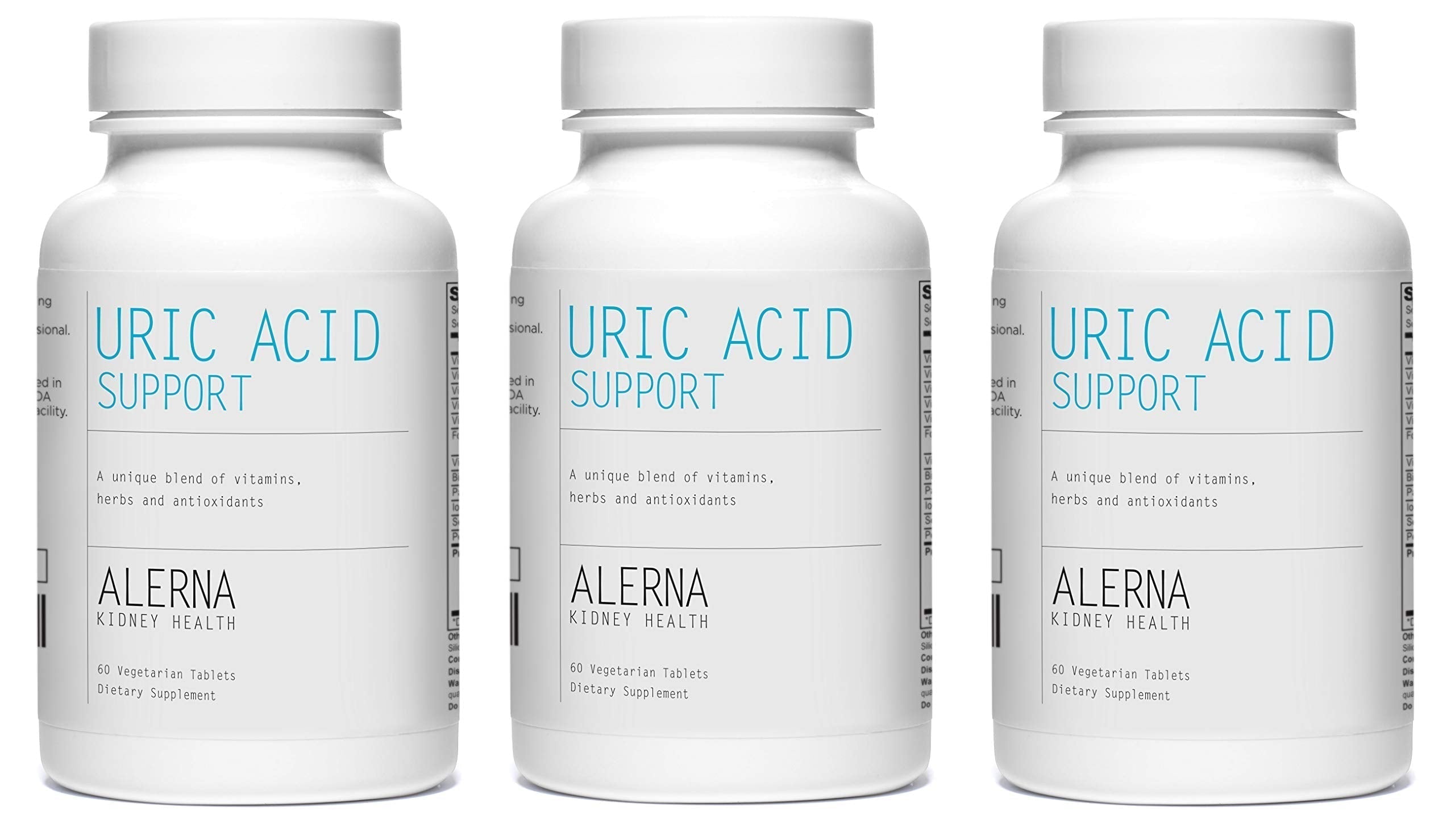 Alerna Kidney Health Uric Acid Support Supplement – Tart Cherry, Celery Seed, Turmeric, Quercetin – 60 Vegetarian Tablets (Pack of 3) Alerna Kidney Health uk supplements