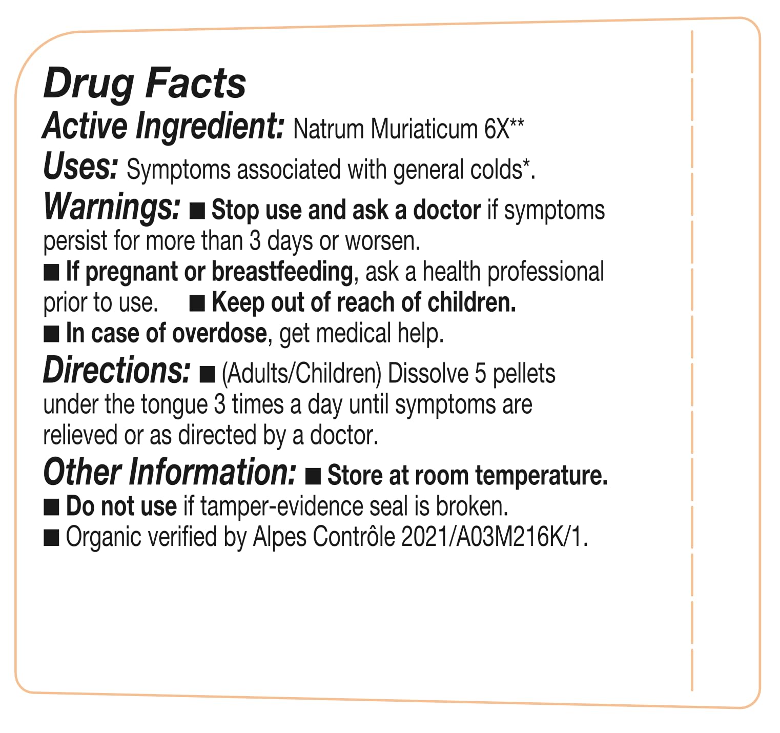 OLLOIS Natrum Muriaticum 6X, Cell Salt #9, Lactose-Free, Organic & Vegan, Kosher Certified OLLOÏS uk supplements