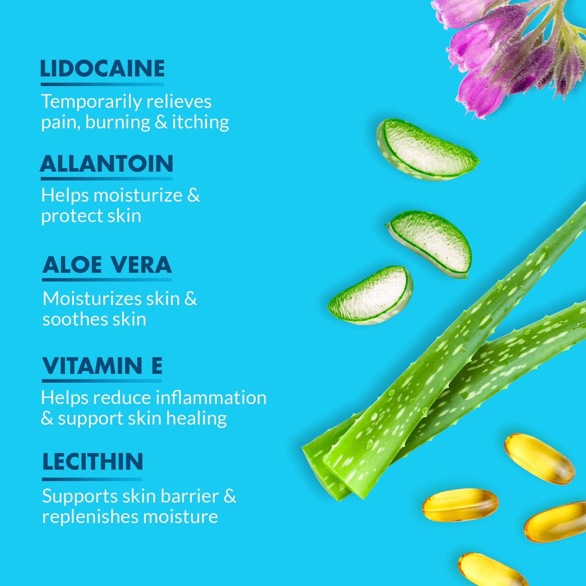 Ebanel 5% Lidocaine Numbing Cream, Pain Relief Burn Itch Numb Cream, Maximum Strength Numb25 Topical Anesthetic with Allantoin, Vitamin E for Local and Anorectal Uses, Hemorrhoid Treatment, 1.35 Oz Aus Healthcare uk supplements