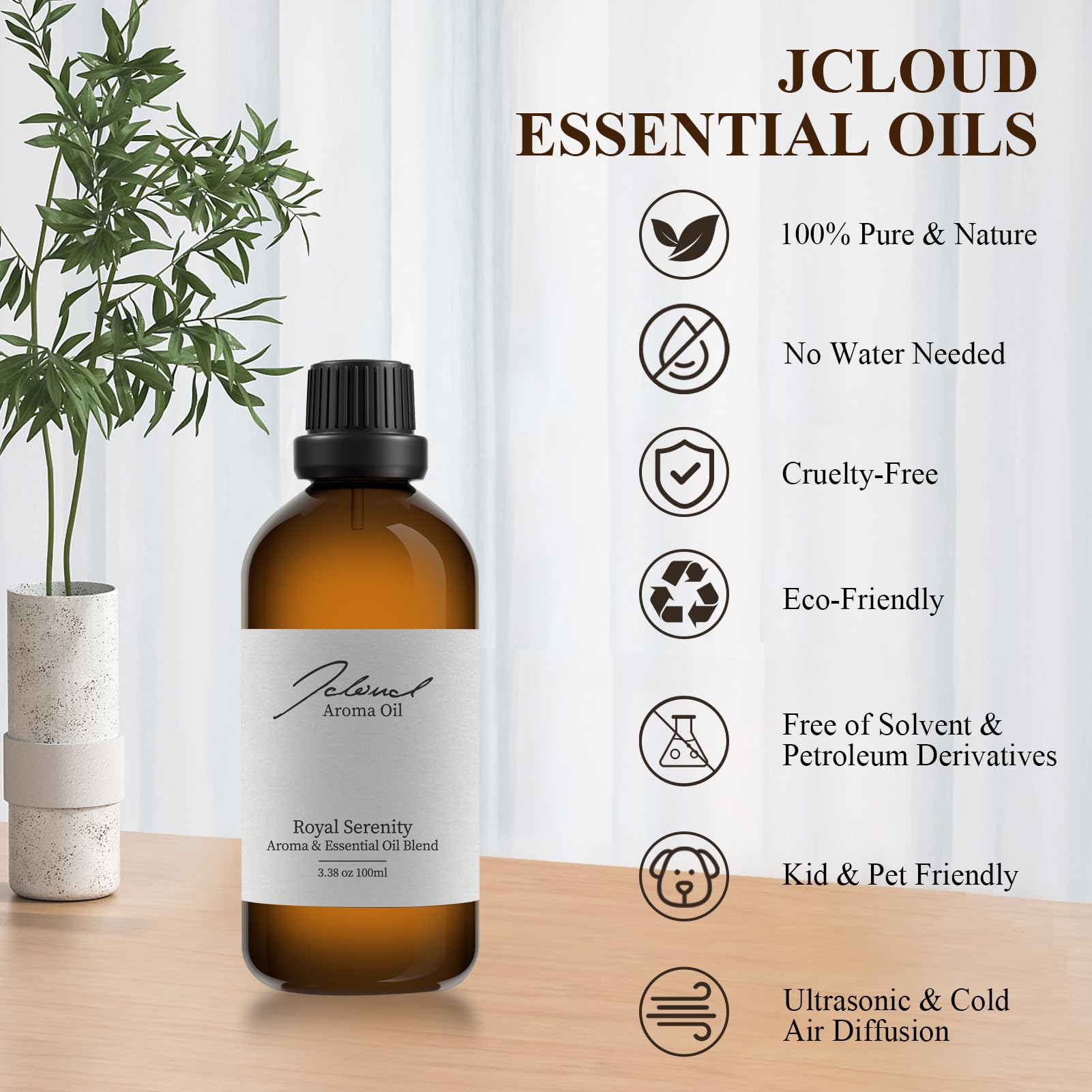 JCLOUD Royal Serenity Essential Oil Inspired by Ritz-Carlton Hotel | Hotel Collection - Pure Aromatherapy JCLOUD uk supplements