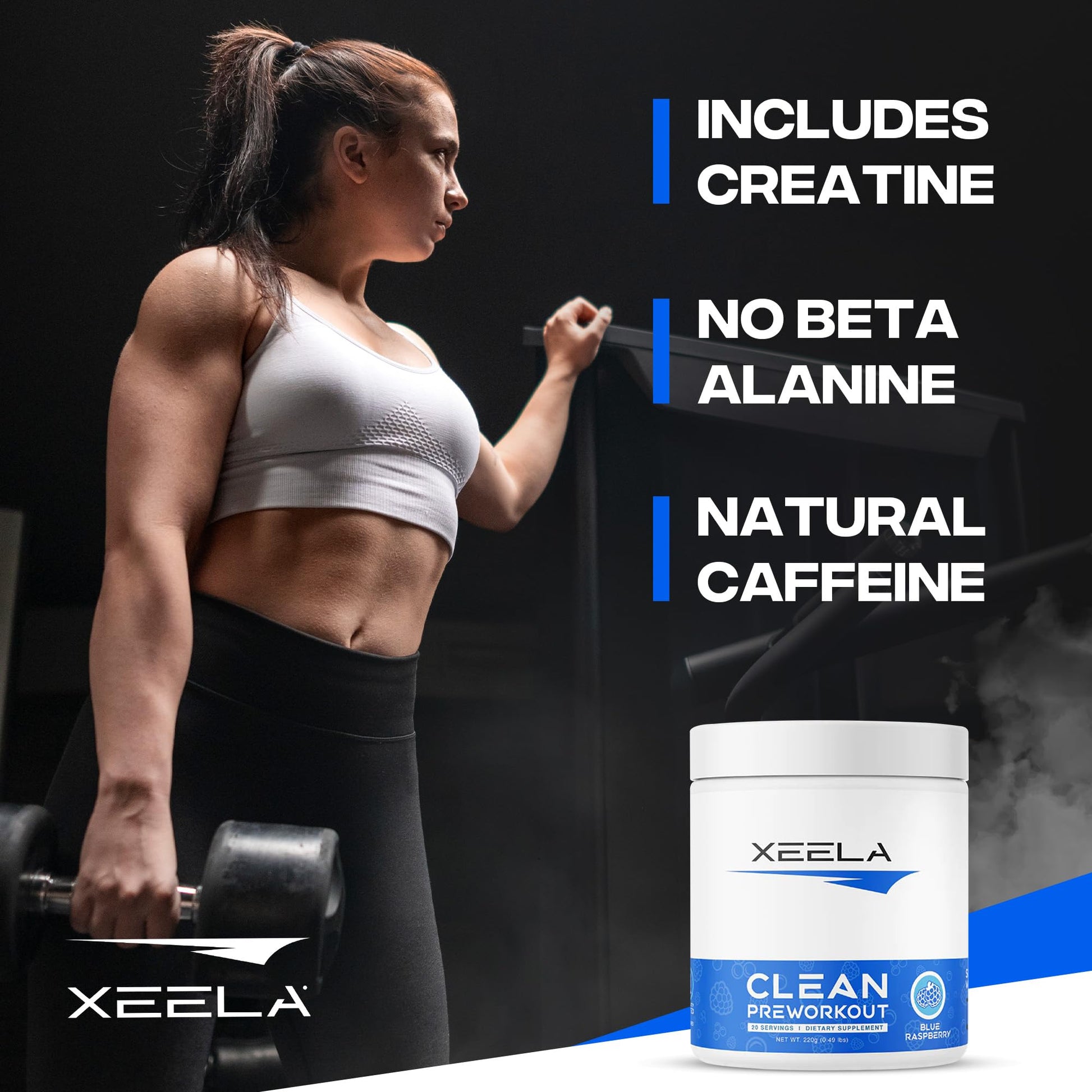 XEELA Organic Pre Workout Powder: Clean Preworkout for Men & Women, with Flavored XEELA uk supplements