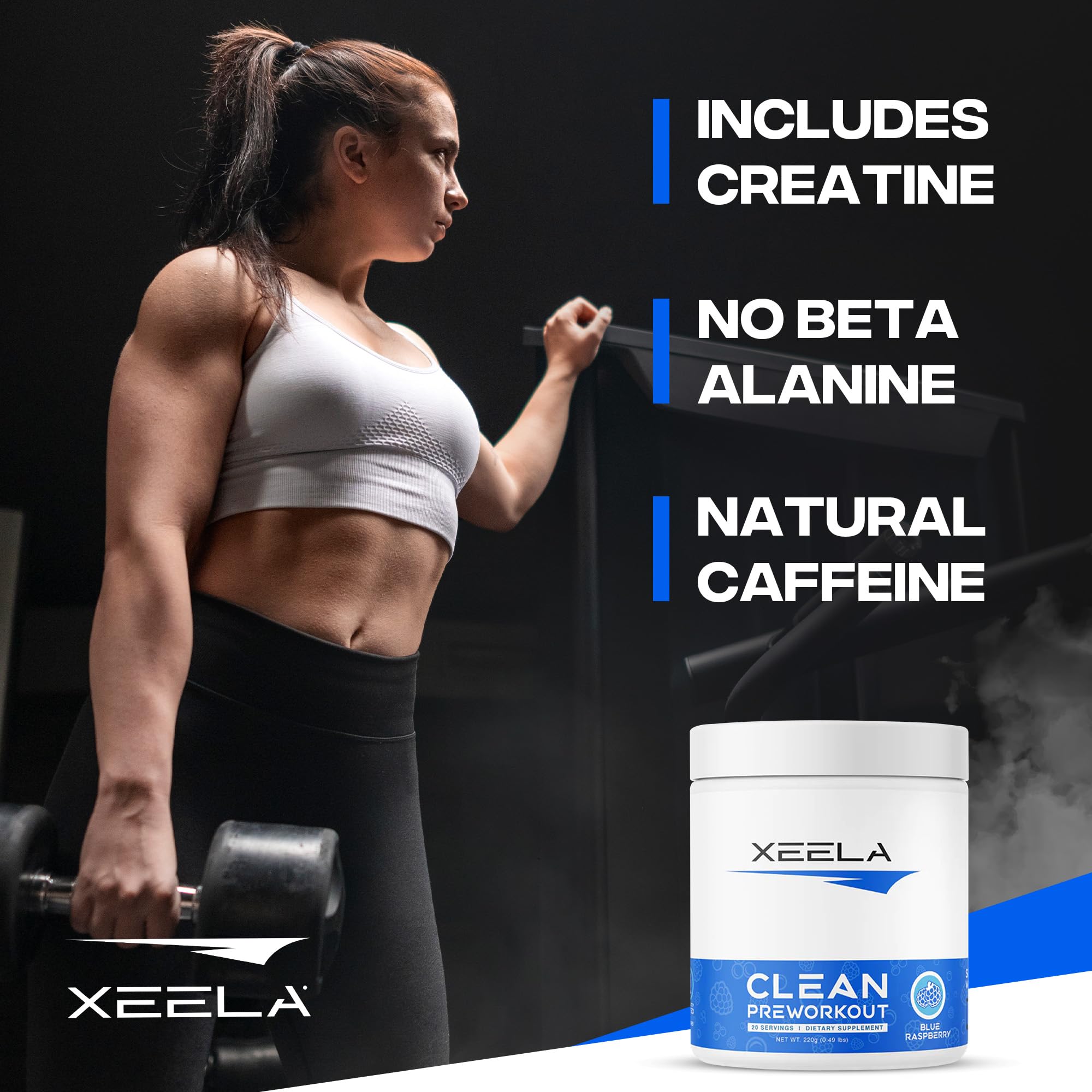 XEELA Organic Pre Workout Powder: Clean Preworkout for Men & Women, with Flavored XEELA uk supplements
