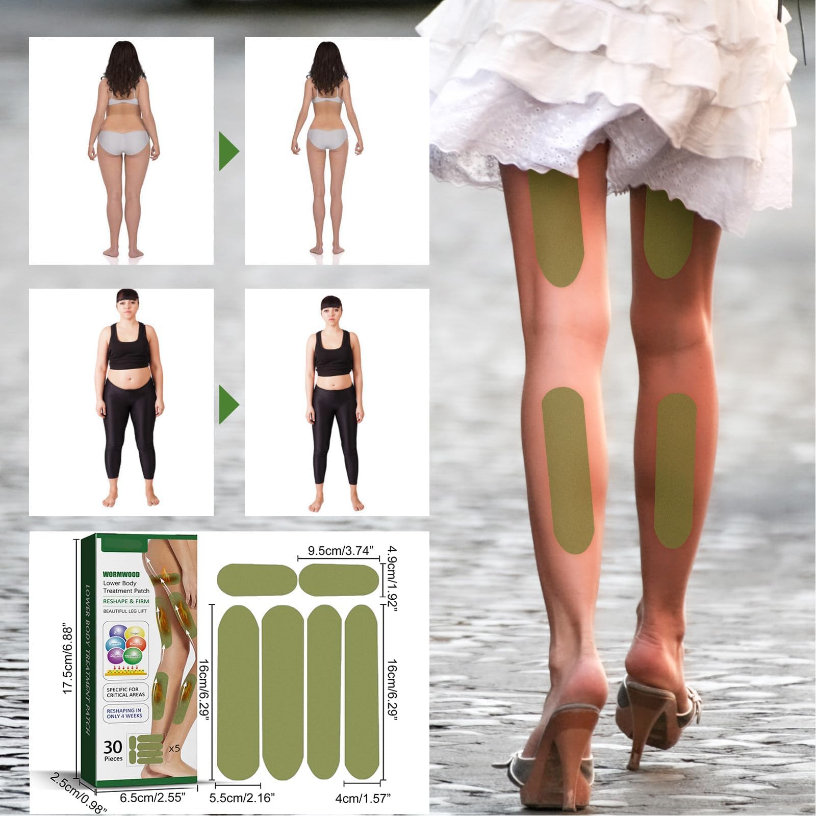 Herballegs Cellulite Reduction Patches, Herbal Legs Cellulite Reduction Patches, Herbalfusion Cellulite KTMDAK uk supplements