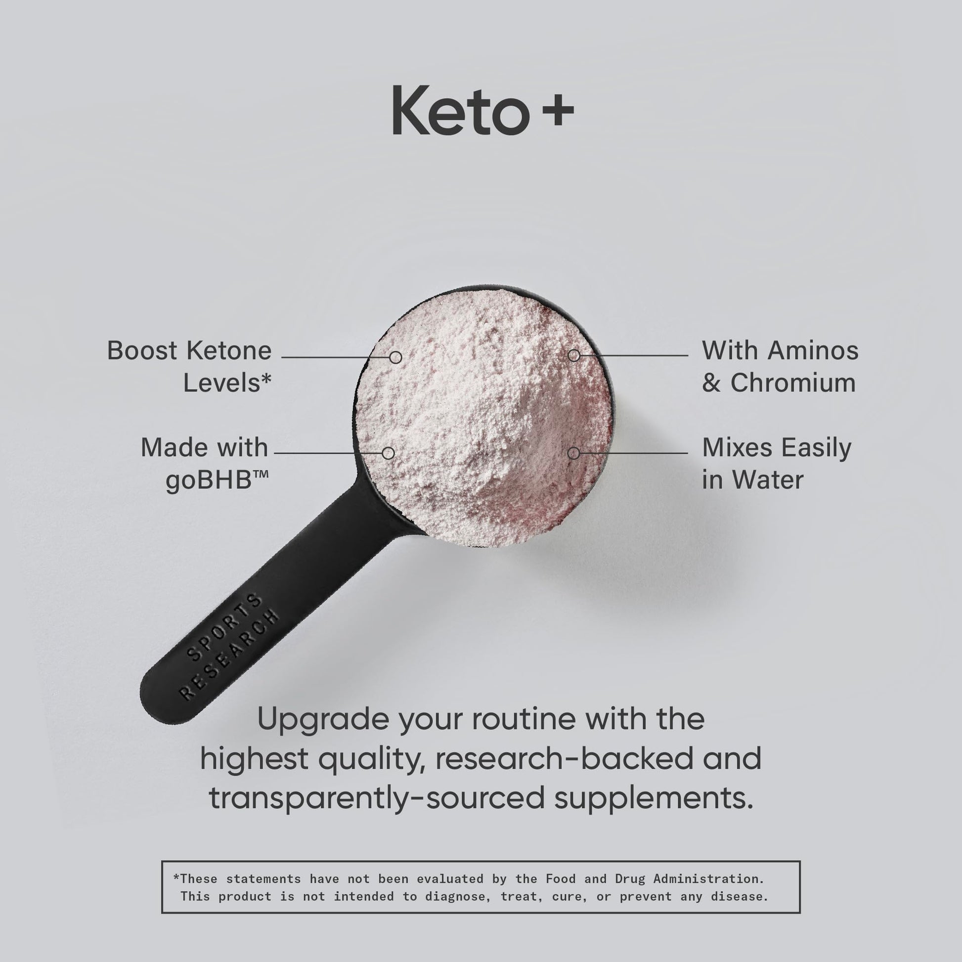 Sports Research Keto Plus Exogenous Ketones with goBHB - 30 Servings | Keto Electrolyte Sports Research uk supplements