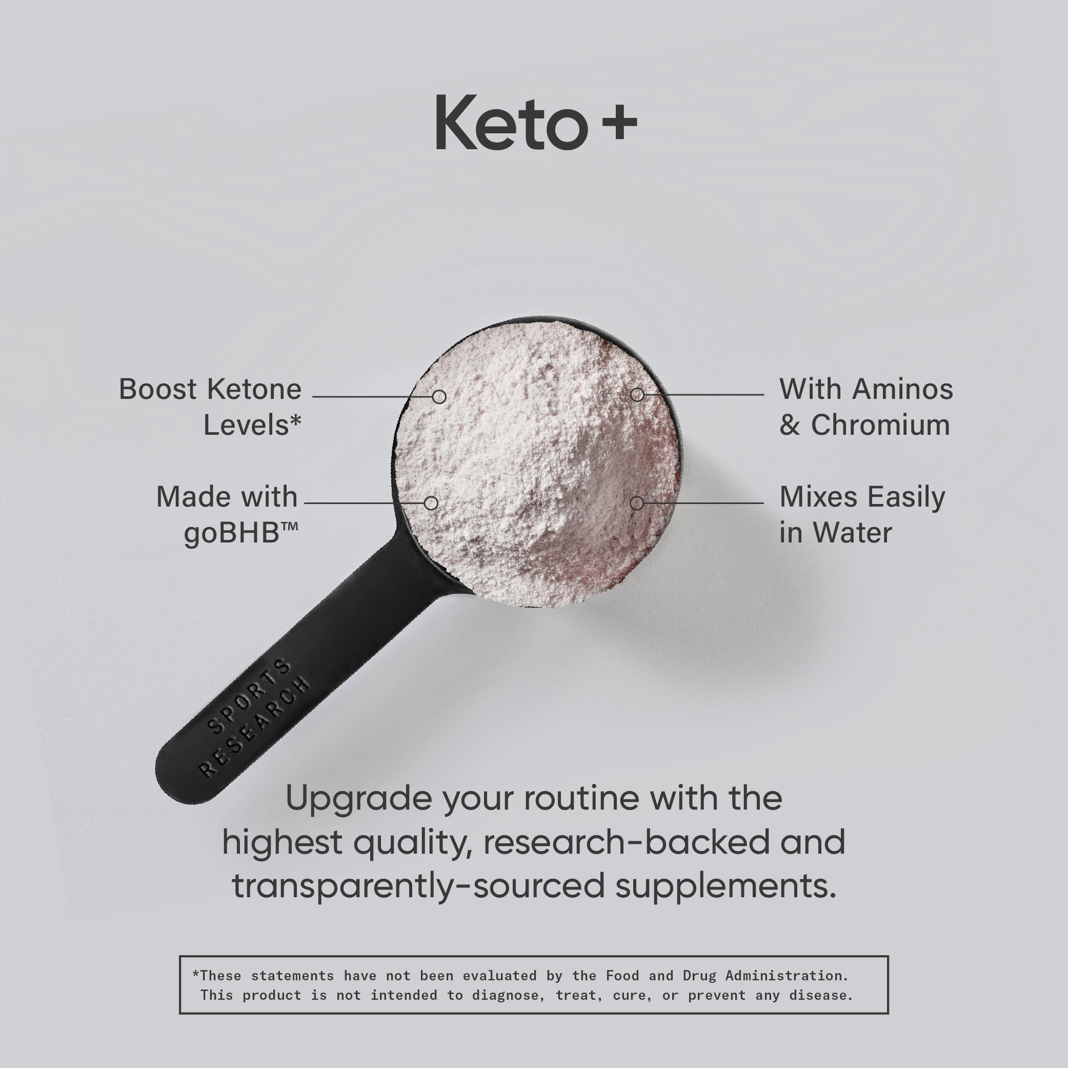 Sports Research Keto Plus Exogenous Ketones with goBHB - 30 Servings | Keto Electrolyte Sports Research uk supplements