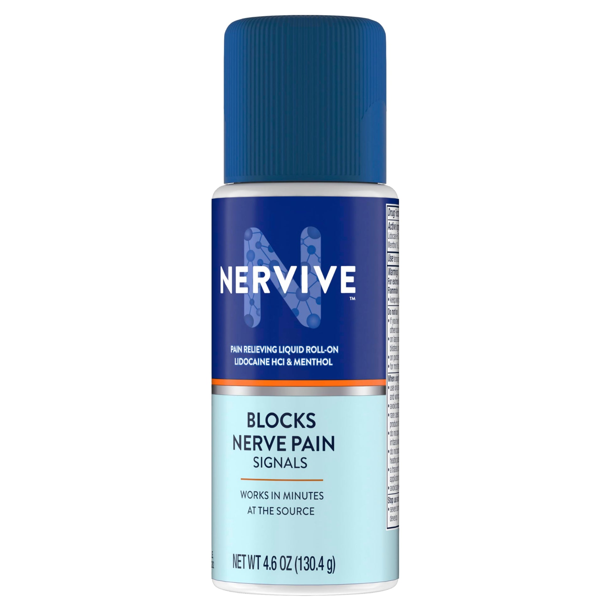 Nervive Pain Relieving Roll On, Lidocaine Roll On, Nervive Pain Relief, Lidocaine Topical, Foot Pain, Leg Pain, Hand Pain, Max Strength Formula, 4.6oz Nervive uk supplements