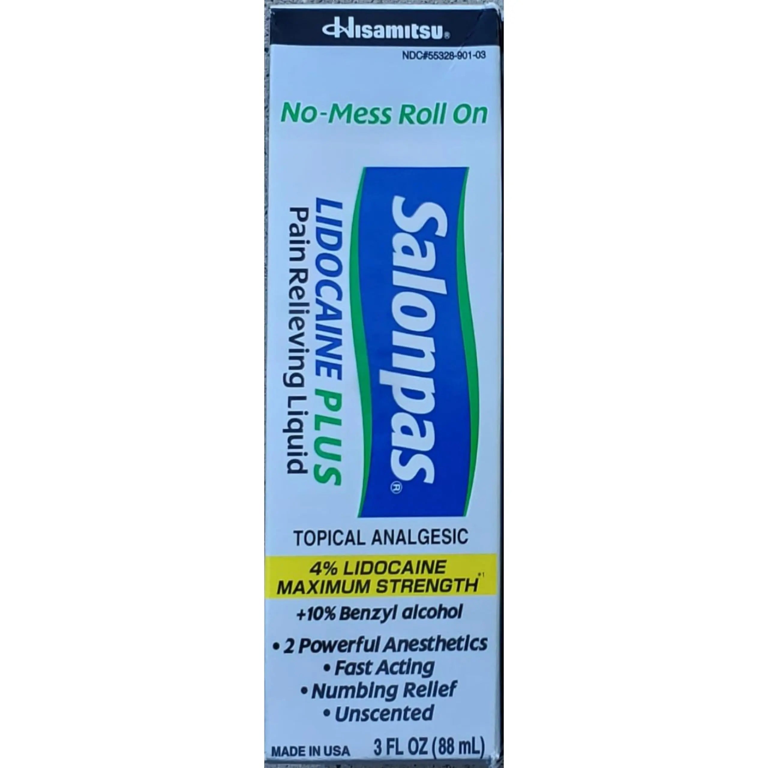 Salonpas LIDOCAINE Plus Liquid (Pack of 4) Salonpas uk supplements
