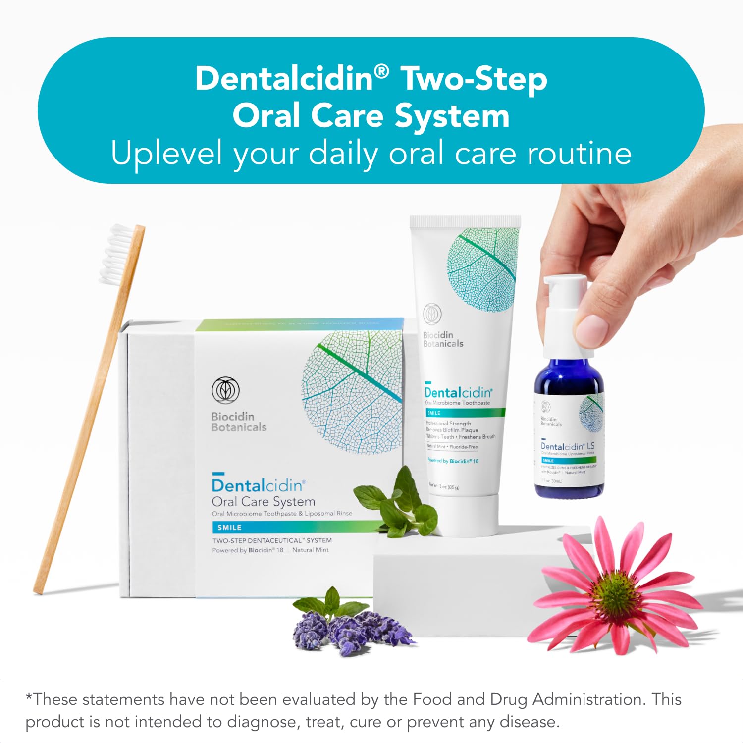 Biocidin Dentalcidin Fluoride Free Teeth Whitening Toothpaste for Adults - Plant-Based Toothpaste - Promote a Healthy Oral Microbiome, Remove Biofilm Plaque (3 Oz) Bio-Botanical Research uk supplements