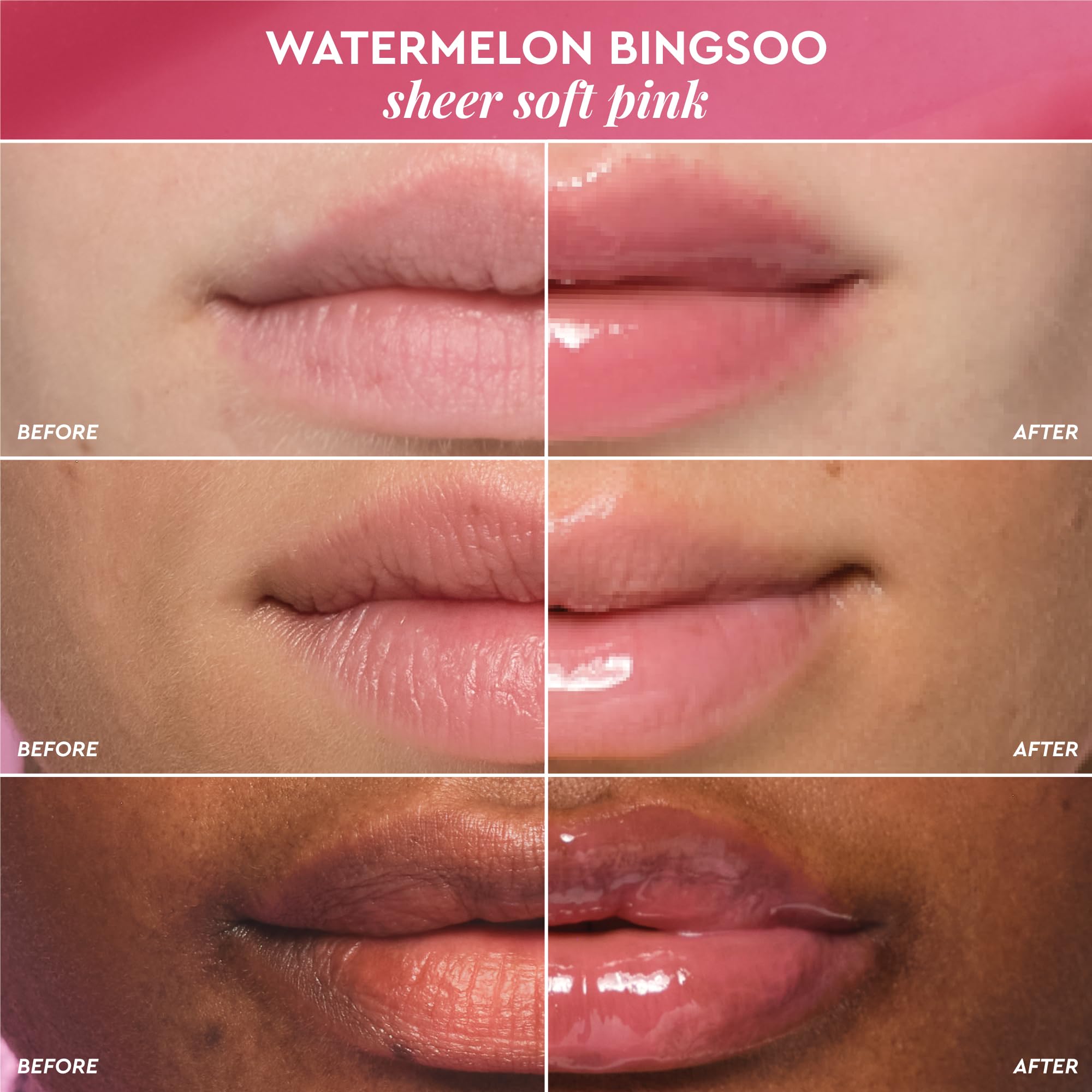 Glow Recipe Glass Balm Lip Treatment - 12Hr Hydrating Lip Balm & Moisturizer with Hyaluronic Acid to Smooth, Plump & Protect from Dryness - Sheer Soft Pink Tint, Watermelon Bingsoo (15 ml) Glow Recipe uk supplements
