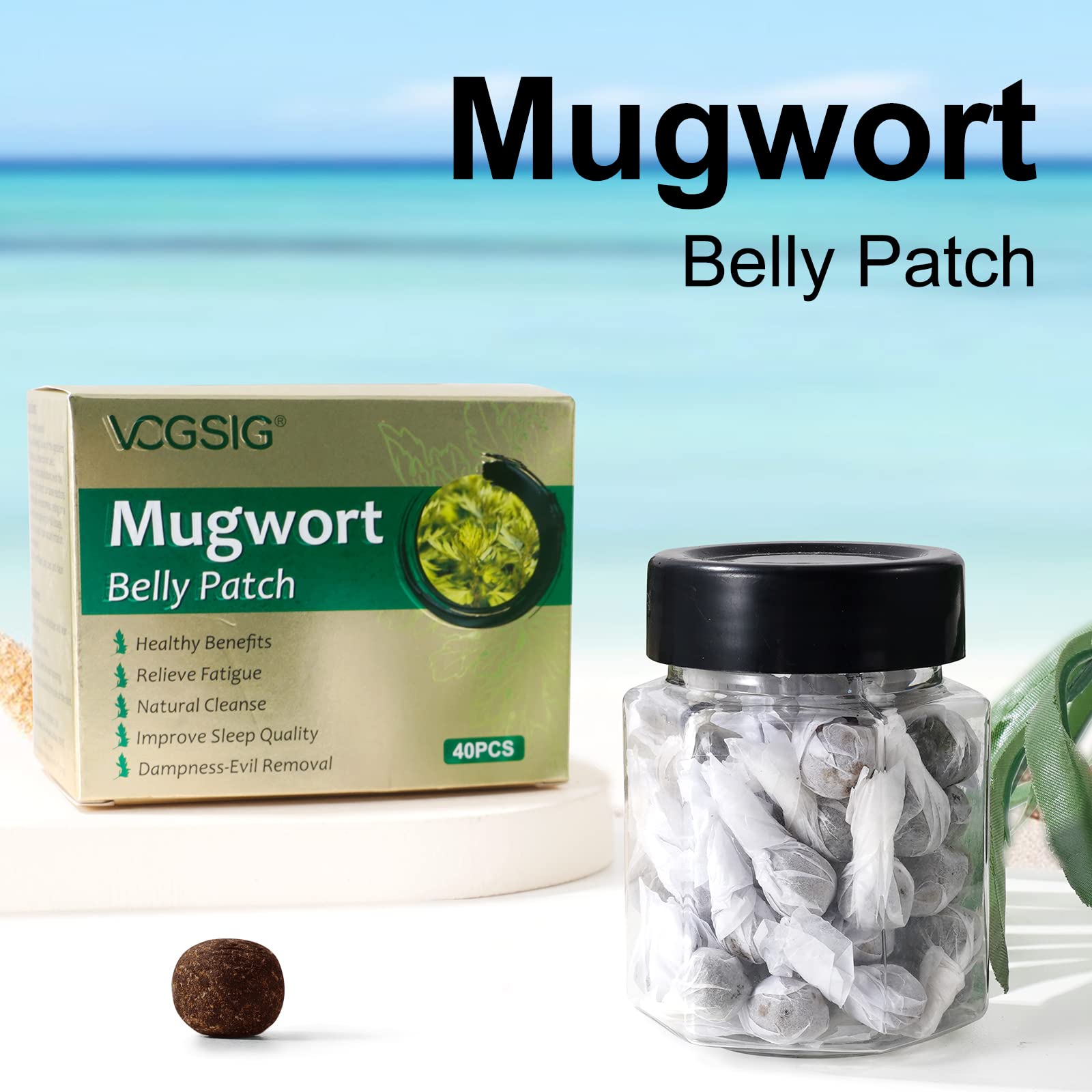 ALIVO 40PCs Mugwort Belly Patch, Mugwort Navel Stickers - Parches para Bajar de Peso ALIVO uk supplements