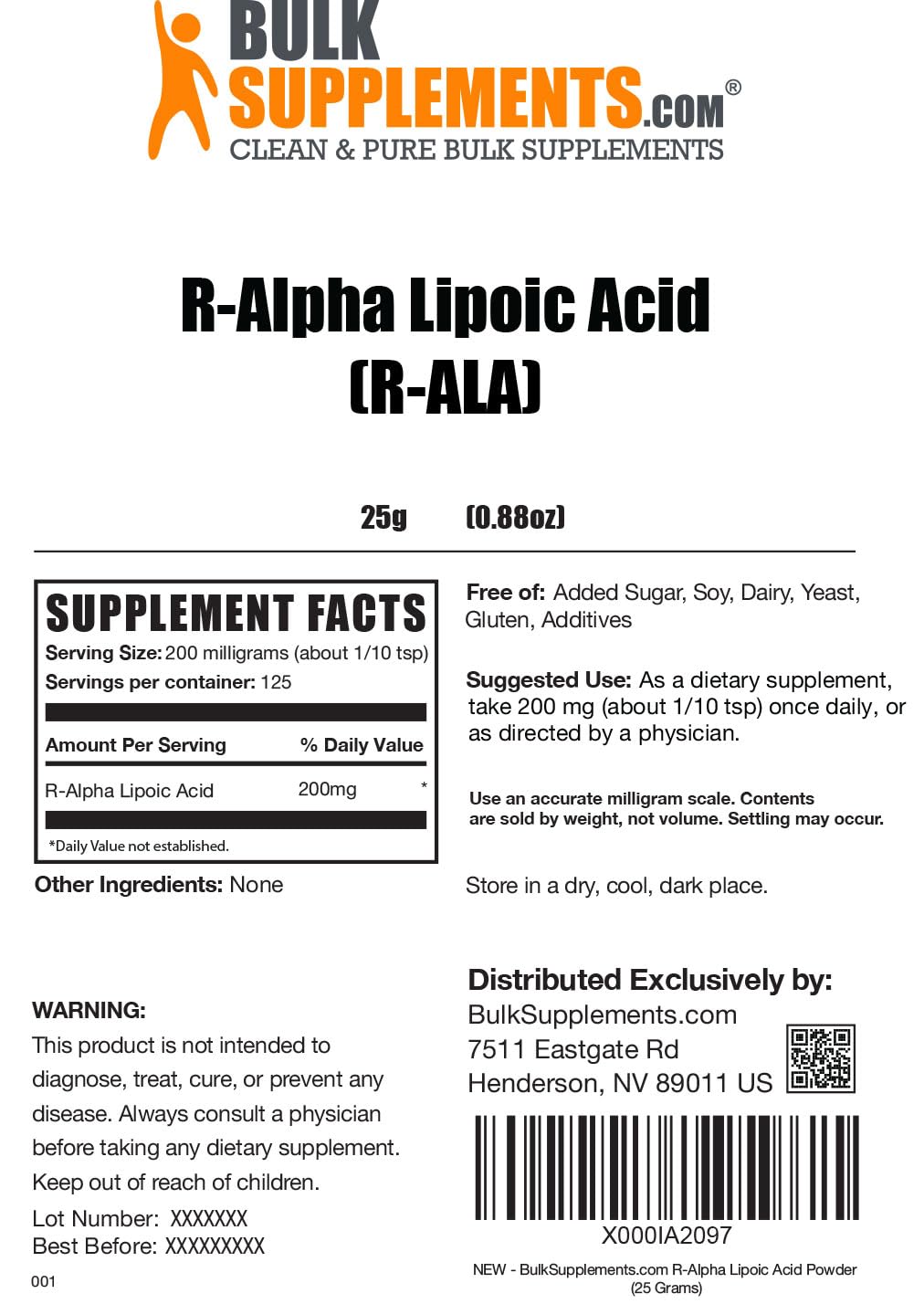 BULKSUPPLEMENTS.COM R-Alpha Lipoic Acid Powder - ALA Supplement, R Alpha Lipoic BULKSUPPLEMENTS.COM uk supplements