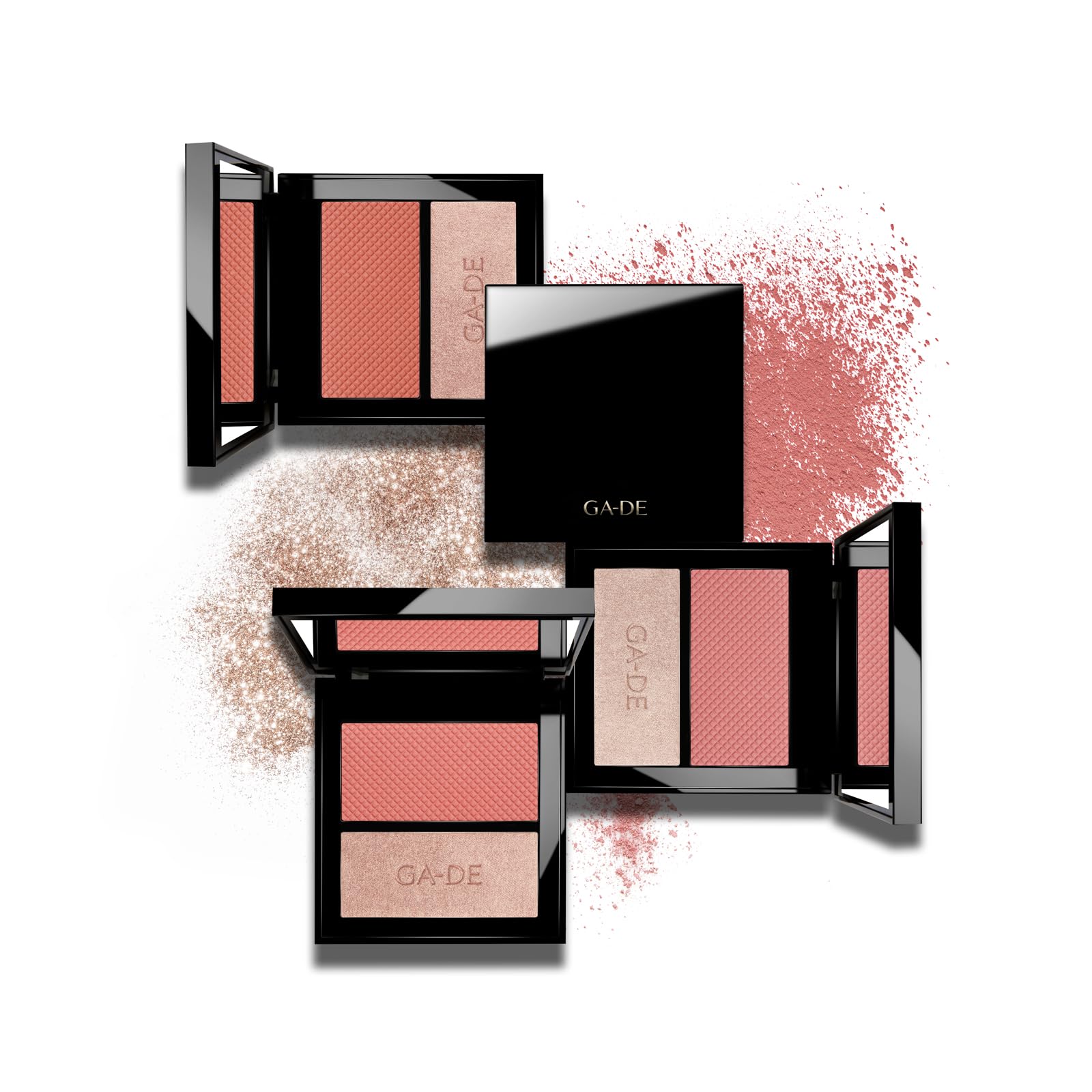 GA-DE Velveteen Blush and Shimmer Duet, 50 - Formulated with Micronized Pearls and Pigments for Sculpting Face and Décolleté - Paraben-Free - 0.26 oz GA-DE uk supplements