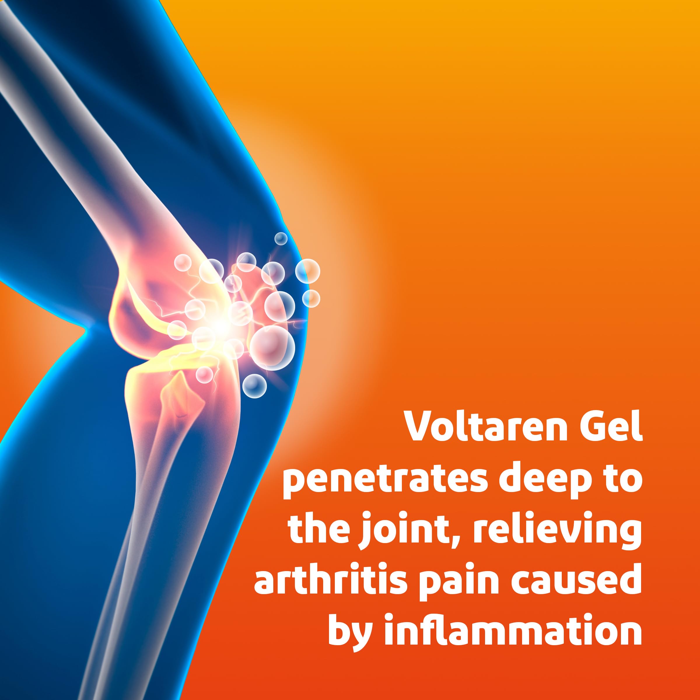 Voltaren Arthritis Pain Gel for Powerful Topical Arthritis Pain Relief with Diclofenac - NEW Easy Open Cap - 100 g x 2 Voltaren uk supplements