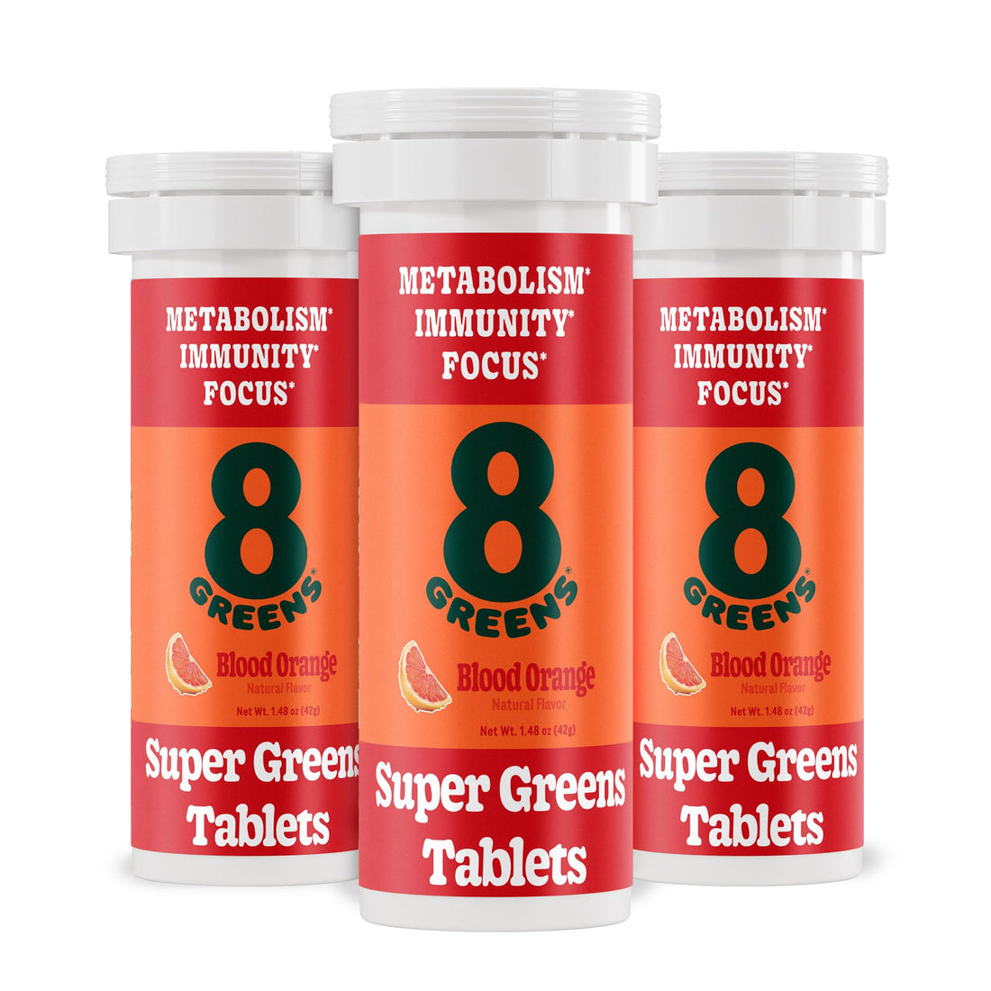 8Greens Supergreens Tablets | Super Greens Powder Superfood Tablet, Metabolism Immunity & Focus, Daily Greens Effervescent Tablets, Organic: Aloe Vera, Spirulina, Chlorella, Blood Orange, 30 Servings 8Greens uk supplements