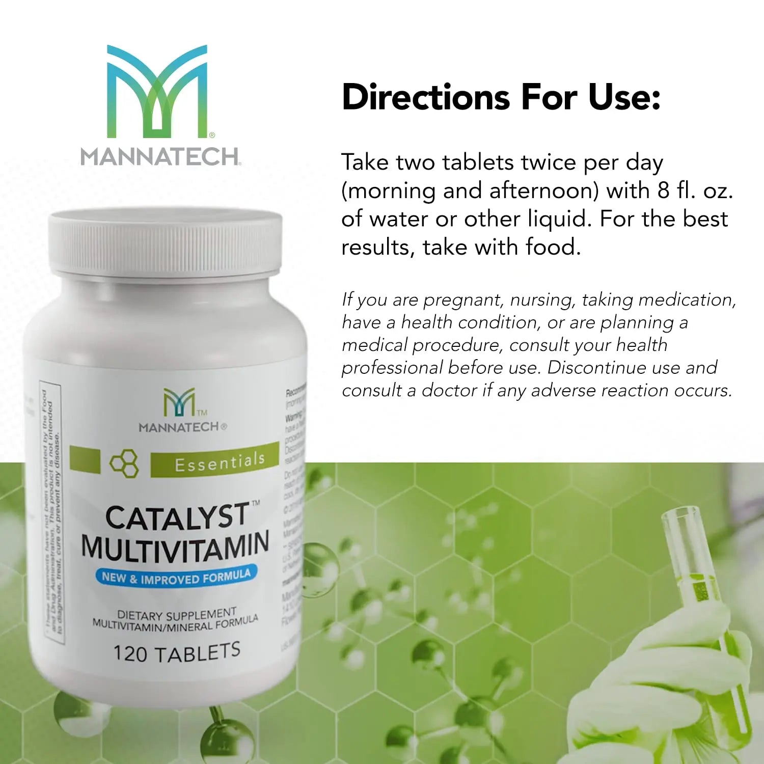 Mannatech Catalyst Multivitamin 120 Tablets, Maximize Your Multivitamin. Provides Antioxidants Vitamin A, Vitamin C, and Vitamin E Mannatech uk supplements