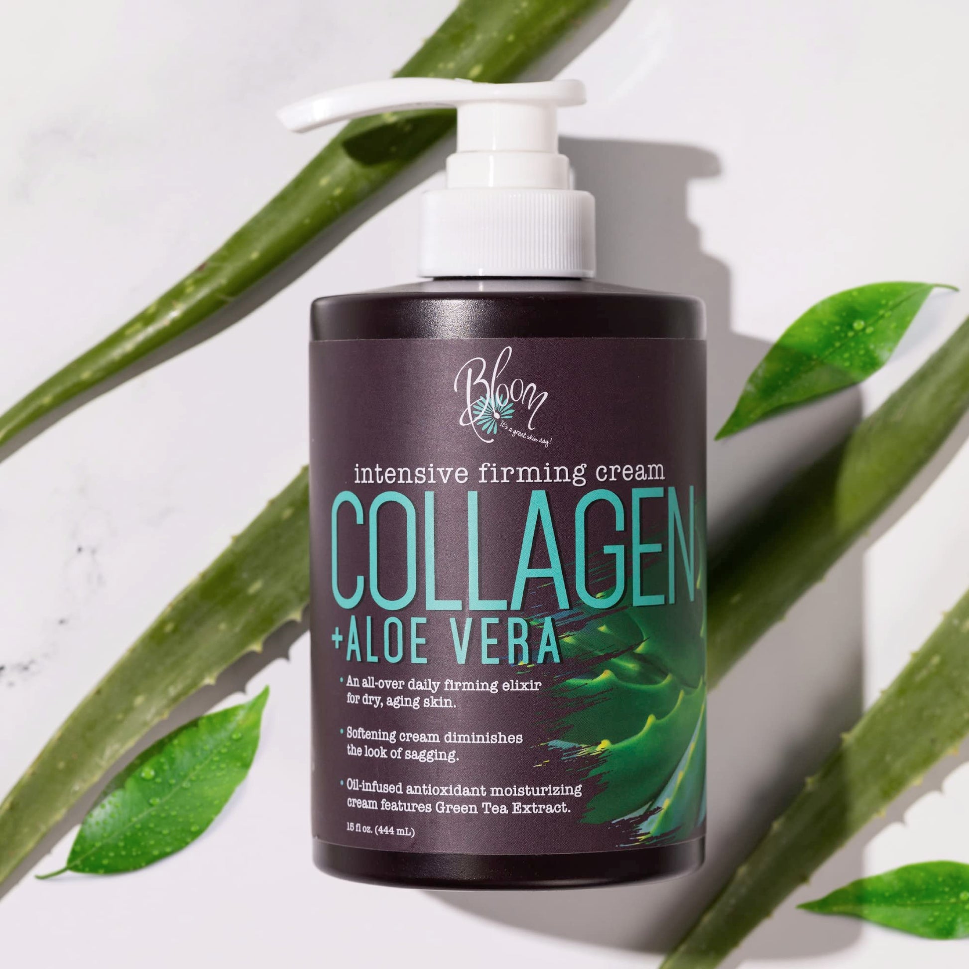 BLOOM Collagen Cream + Aloe Vera Moisturizer Body Lotion & Face Cream | Dry Skin BLOOM IT'S A GREAT SKIN DAY! uk supplements