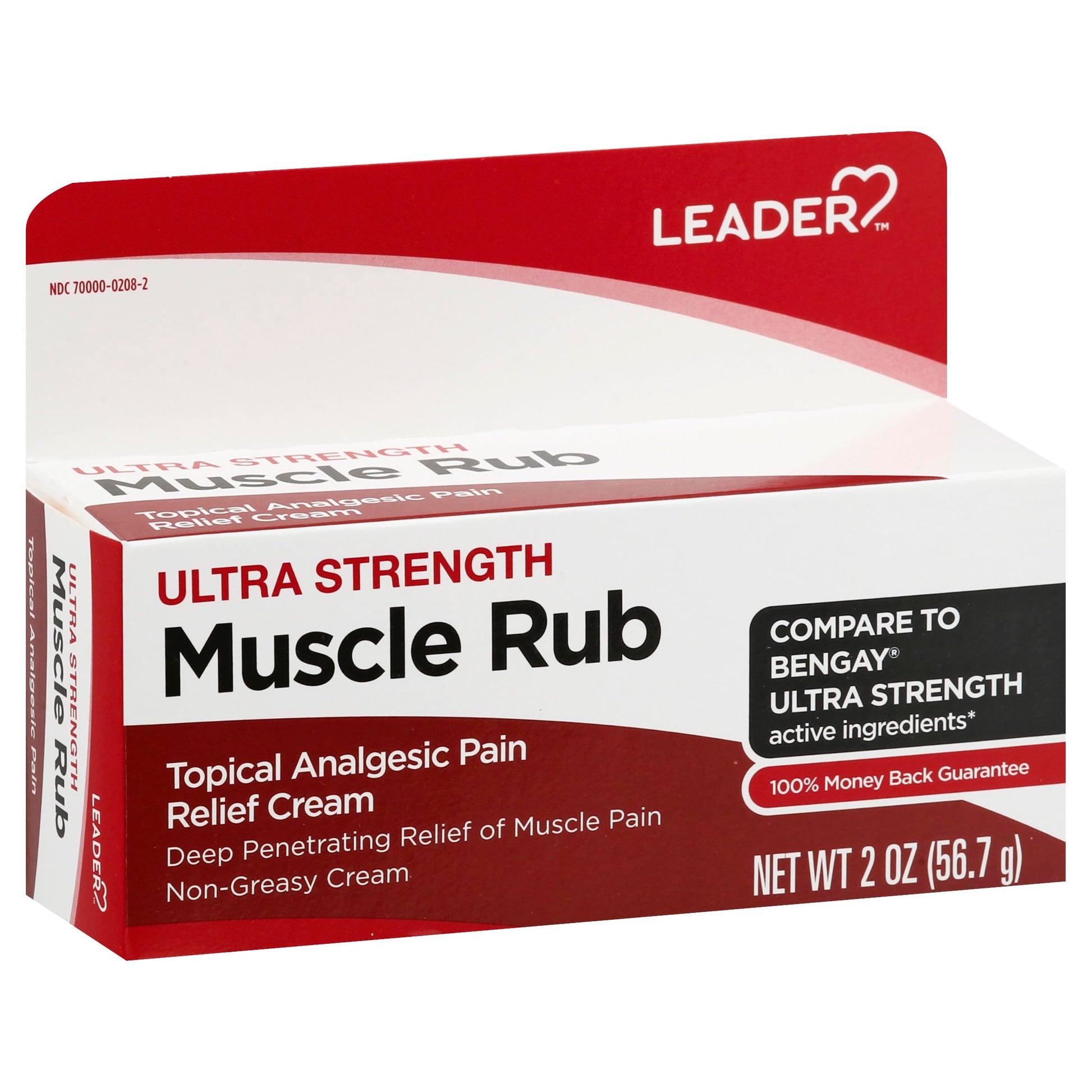 Leader Muscle Rub - Fast-Acting, Deep Penetrating Relief for Sore Muscles and Joints, Minor Arthritis and Back Pain Relief, Non-Greasy Formula Topical Analgesic, Camphor, Menthol & Methyl Salicylate Leader uk supplements