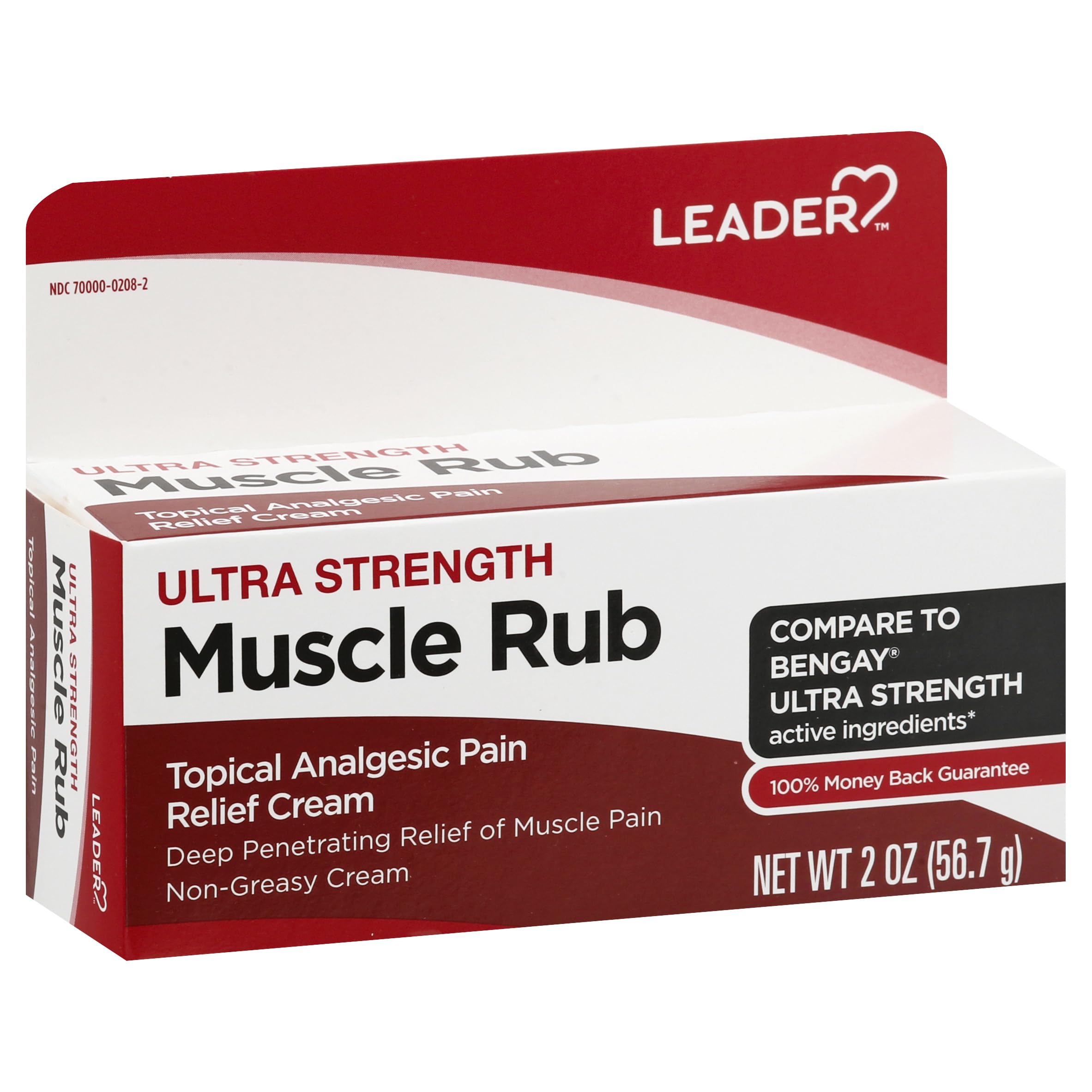 Leader Muscle Rub - Fast-Acting, Deep Penetrating Relief for Sore Muscles and Joints, Minor Arthritis and Back Pain Relief, Non-Greasy Formula Topical Analgesic, Camphor, Menthol & Methyl Salicylate Leader uk supplements