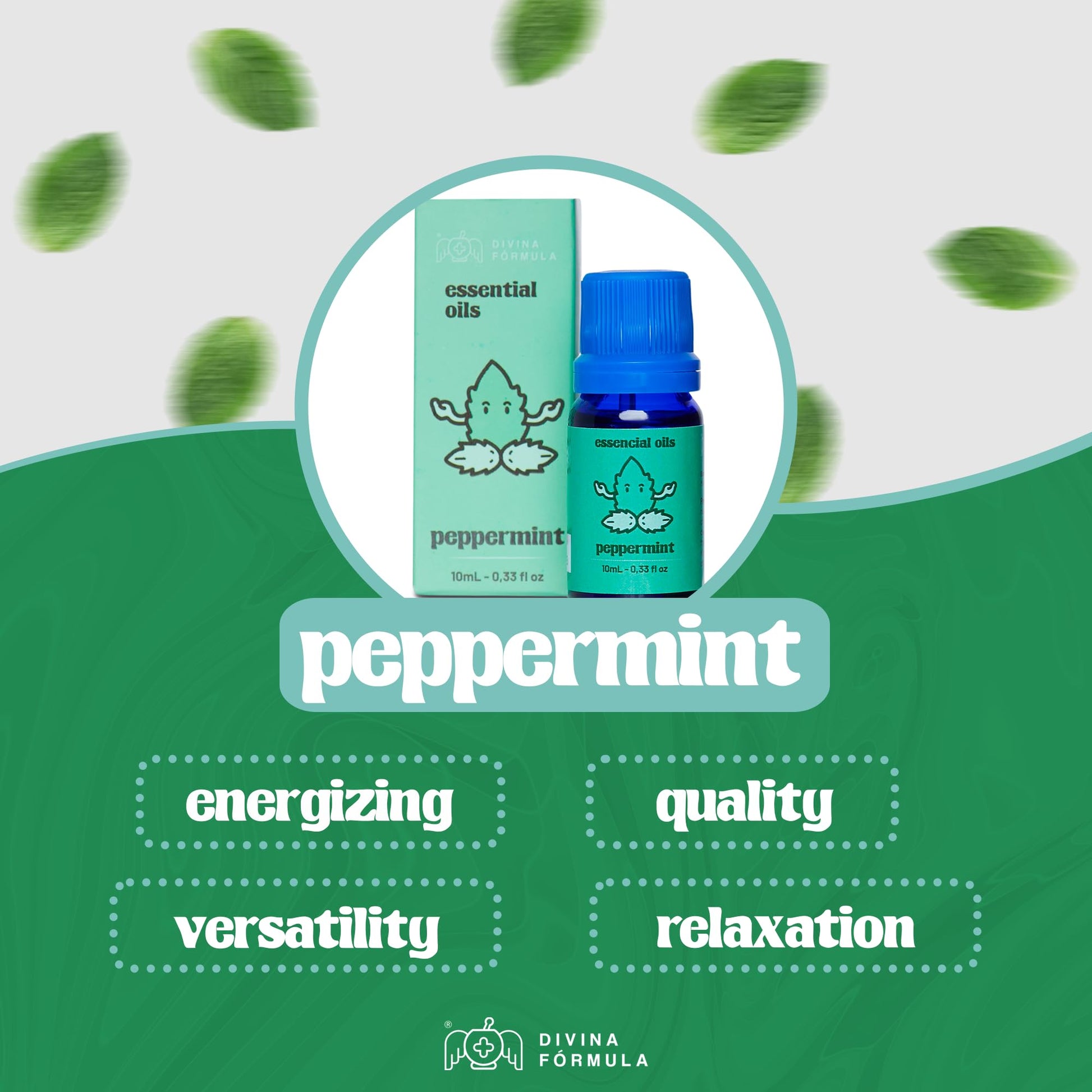 Divina Fórmula - 100% Pure Peppermint Essential Oil - Aromatherapy Oils, Essential Oils - Oil for Massage Divina FÓrmula uk supplements