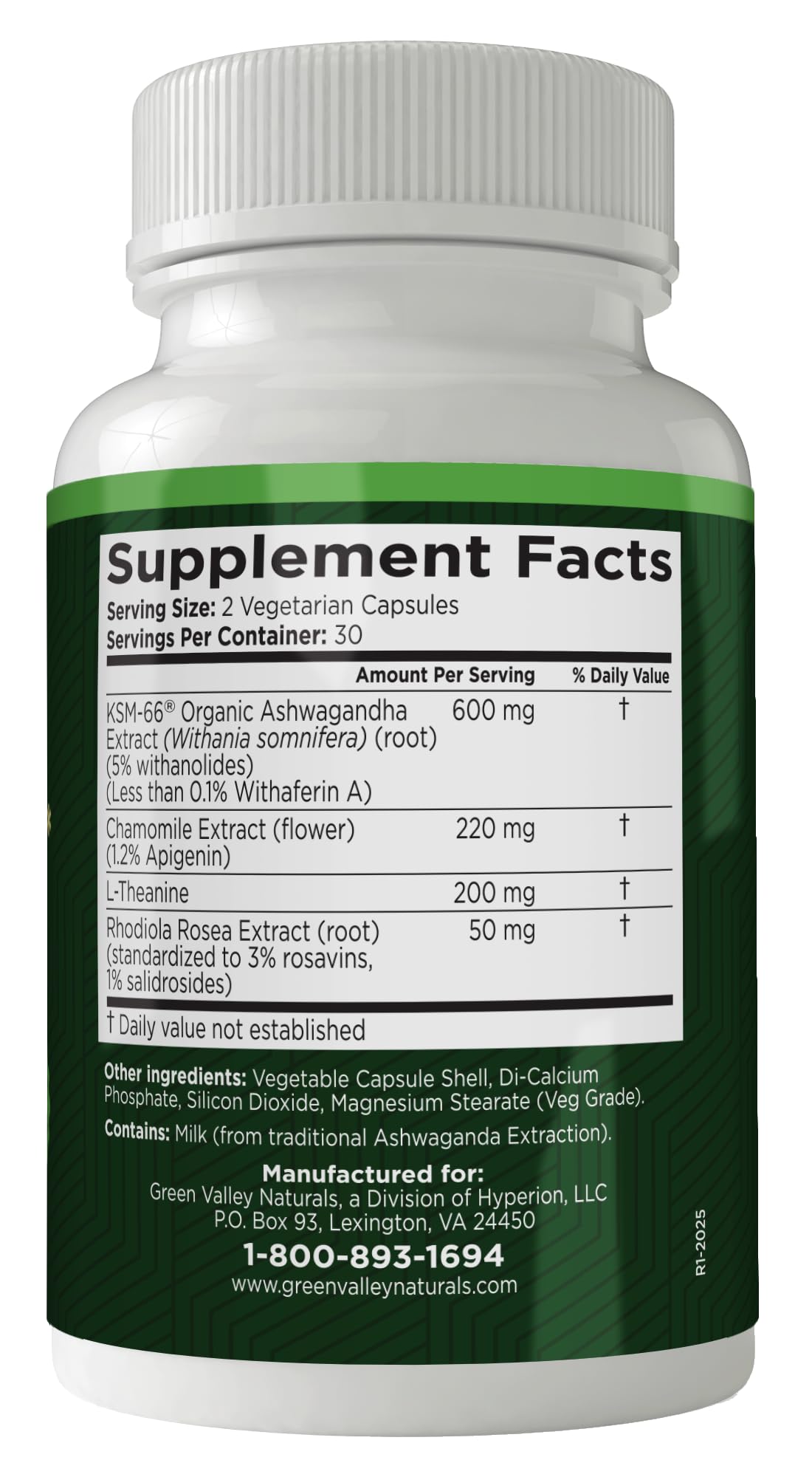 GREEN VALLEY NATURALS My Sleep Miracle Vegan Sleep Support Supplement | Melatonin-Free Formula | Ashwagandha, Chamomile & L-Theanine | Promotes Calm, Relaxation & Restful Sleep | 60 Capsules GREEN VALLEY NATURALS uk supplements