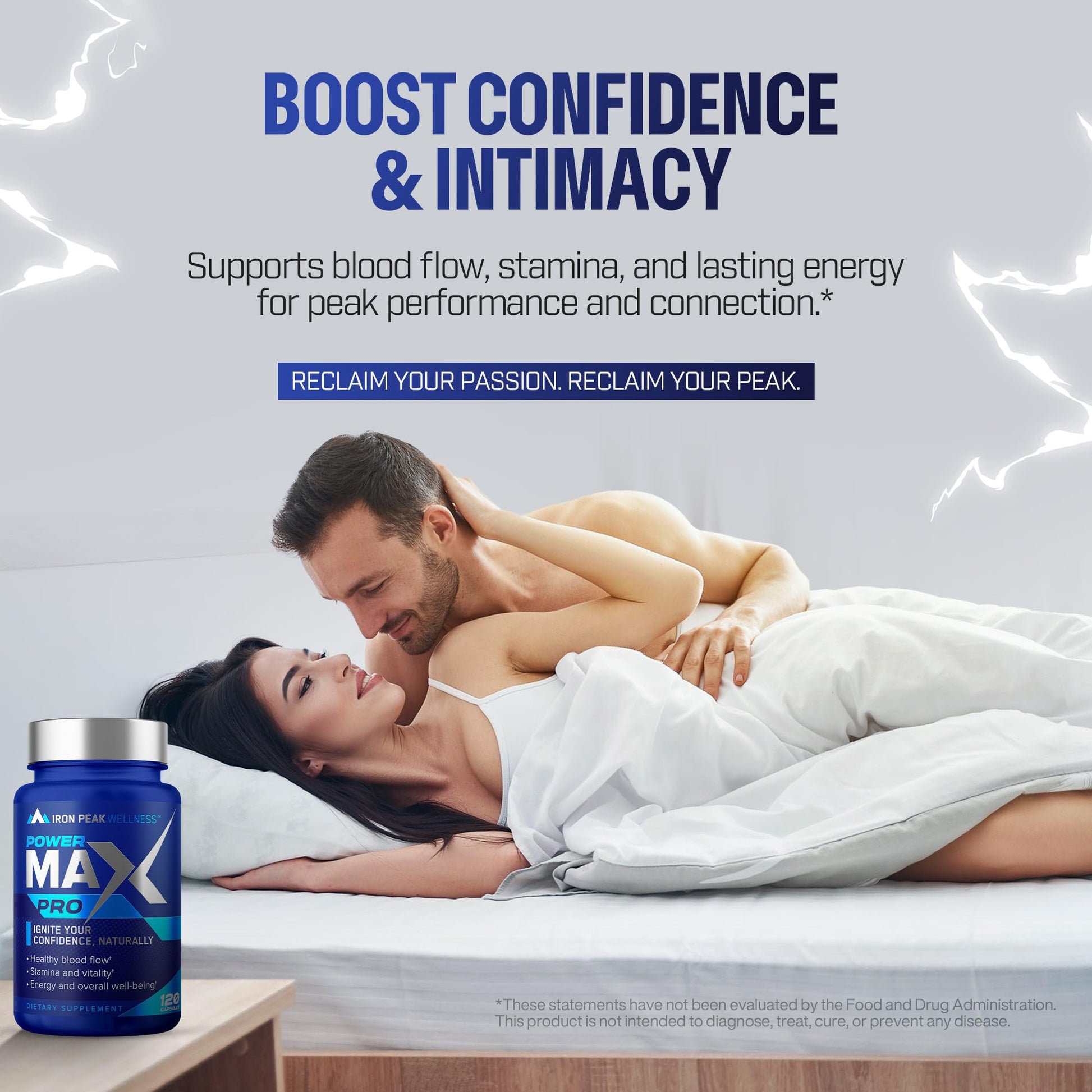 Testosterone Booster Pills for Men - Male Enhancing Supplement - Fast Acting Blood Flow, Muscle Growth, Strength, Energy, Libido, Endurance, Workout - Natural Performance Test Boost - 60 Day Serving IronPeak Wellness uk supplements