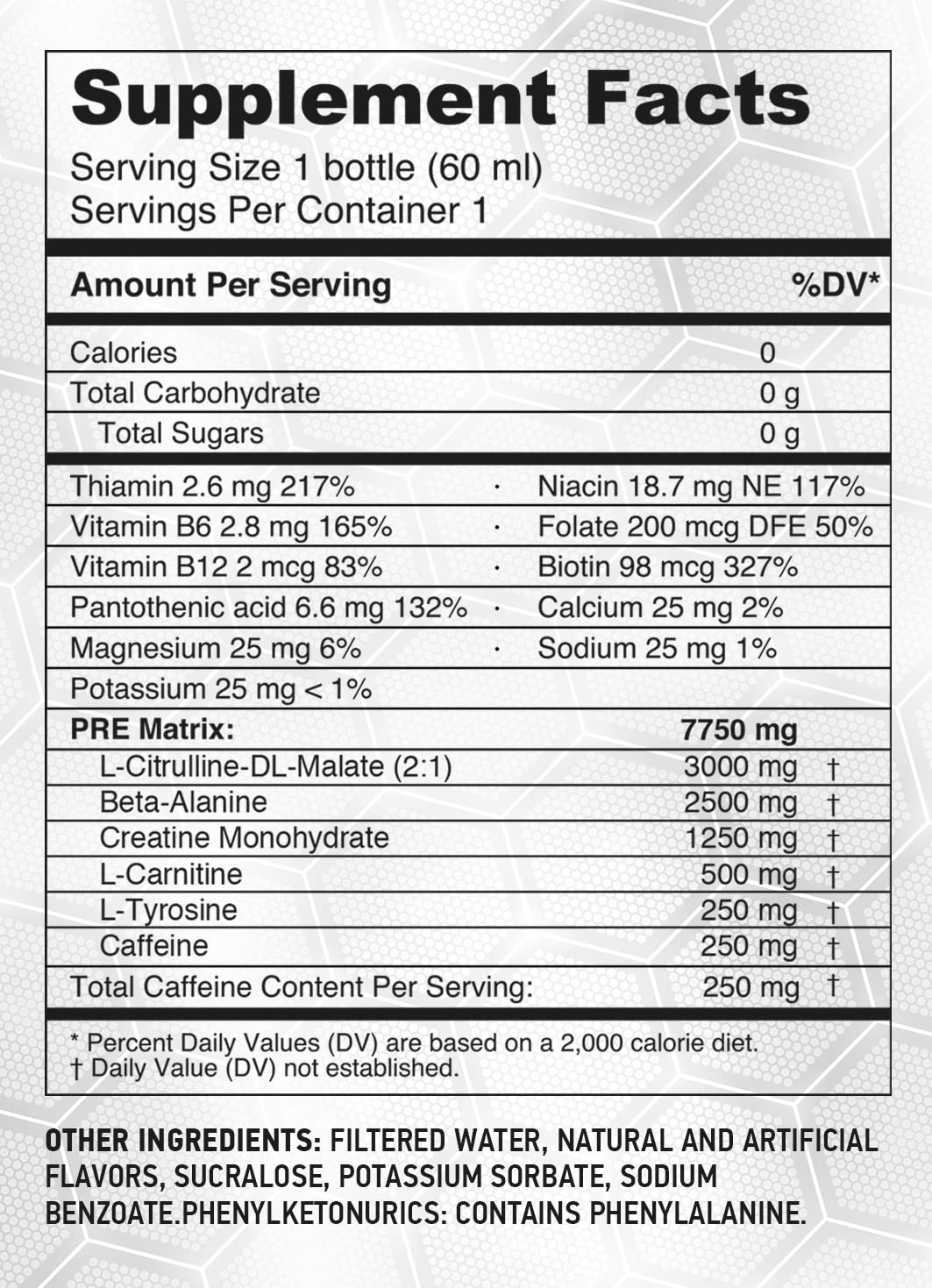 HARDLABZ PRE – Extra Strength Liquid Pre-Workout Energy Shot with Caffeine (250 mg) HARDLABZ uk supplements