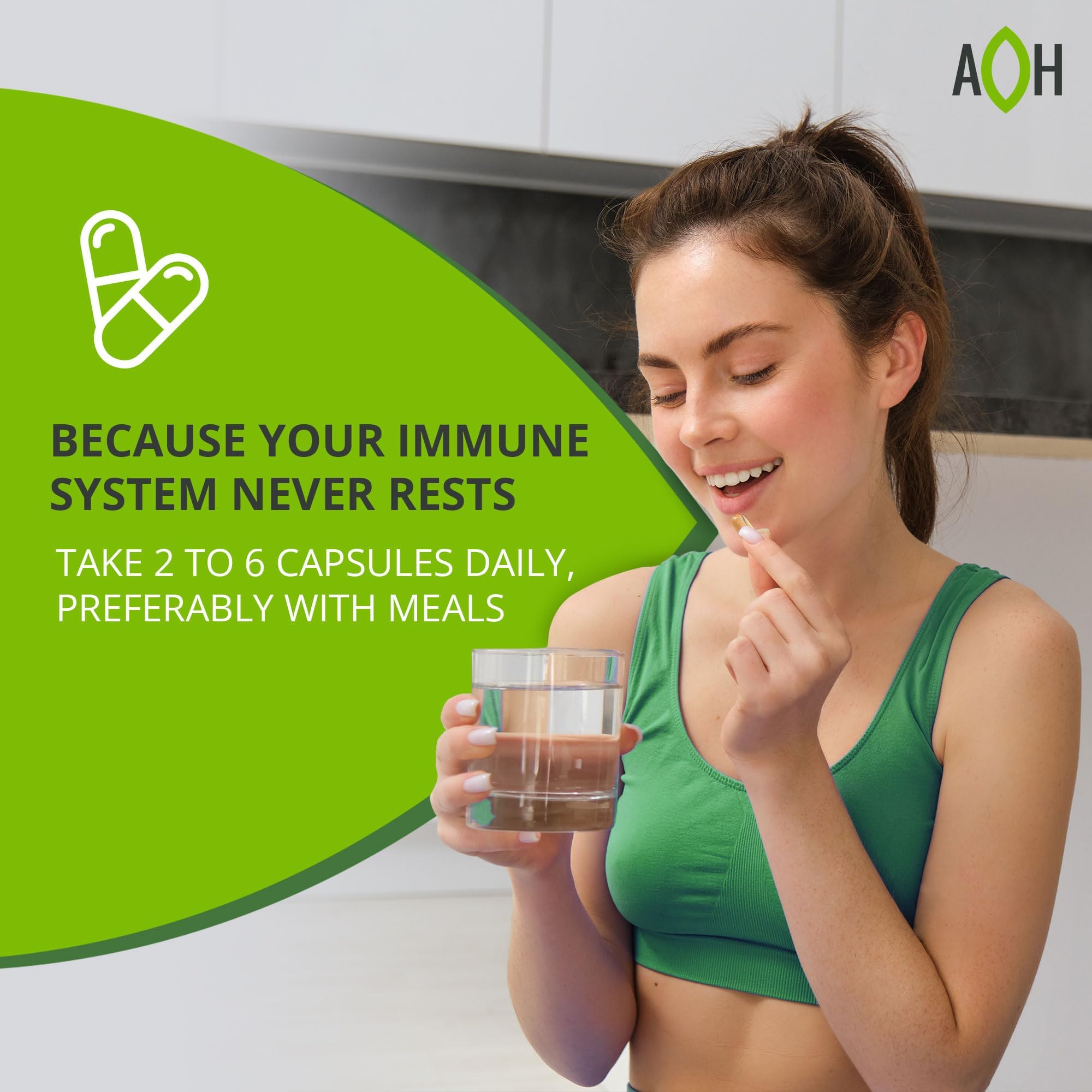 ADAPTOHEAL - Immuneheal – Adaptogen, Immune System Booster Supplement with Schisandra Chinensis, Ginseng and Mushroom Extract (90 Capsules) ADAPTOHEAL uk supplements