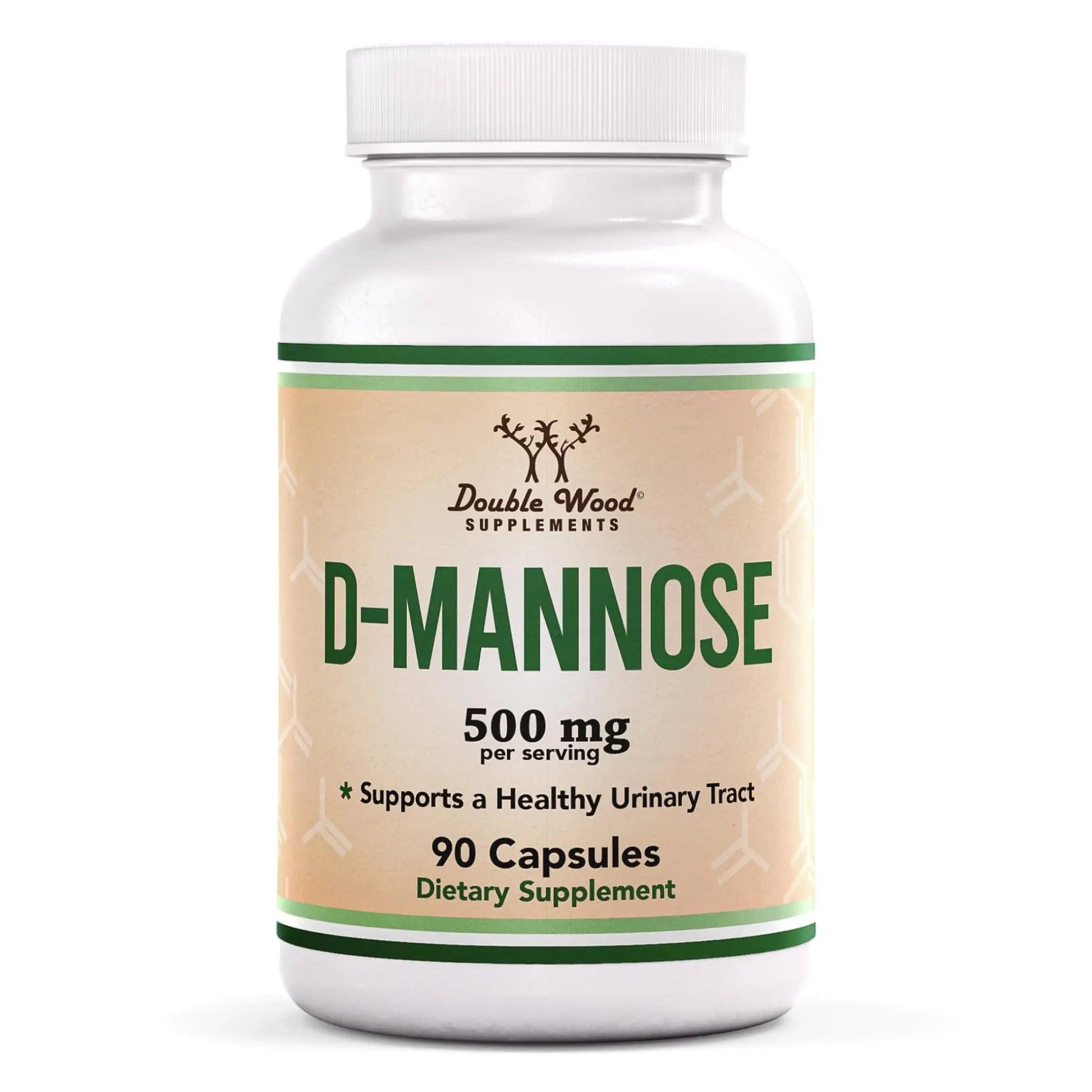 Double Wood Supplements D Mannose 500mg Capsules, 90 Count (D-Mannose for Urinary Tract Health and Bladder Lining, Helps UTI Prevention) Vegan Safe, Non-GMO, Gluten Free Double Wood Supplements uk supplements