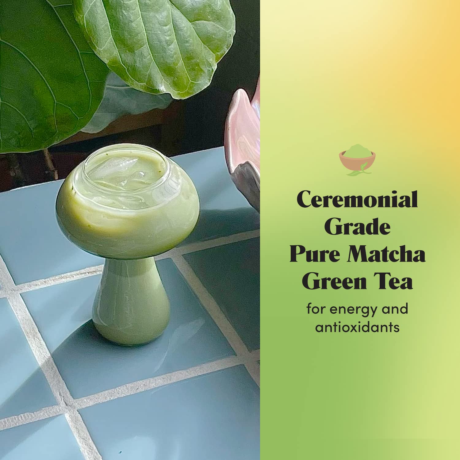 GOLDE - Pure Matcha - Ceremonial Grade Matcha Powder - Green Tea Superfood w/L-Theanine & Antioxidants - 60mg Caffeine - Jitter Free Energy - 100g Pouch GOLDE uk supplements