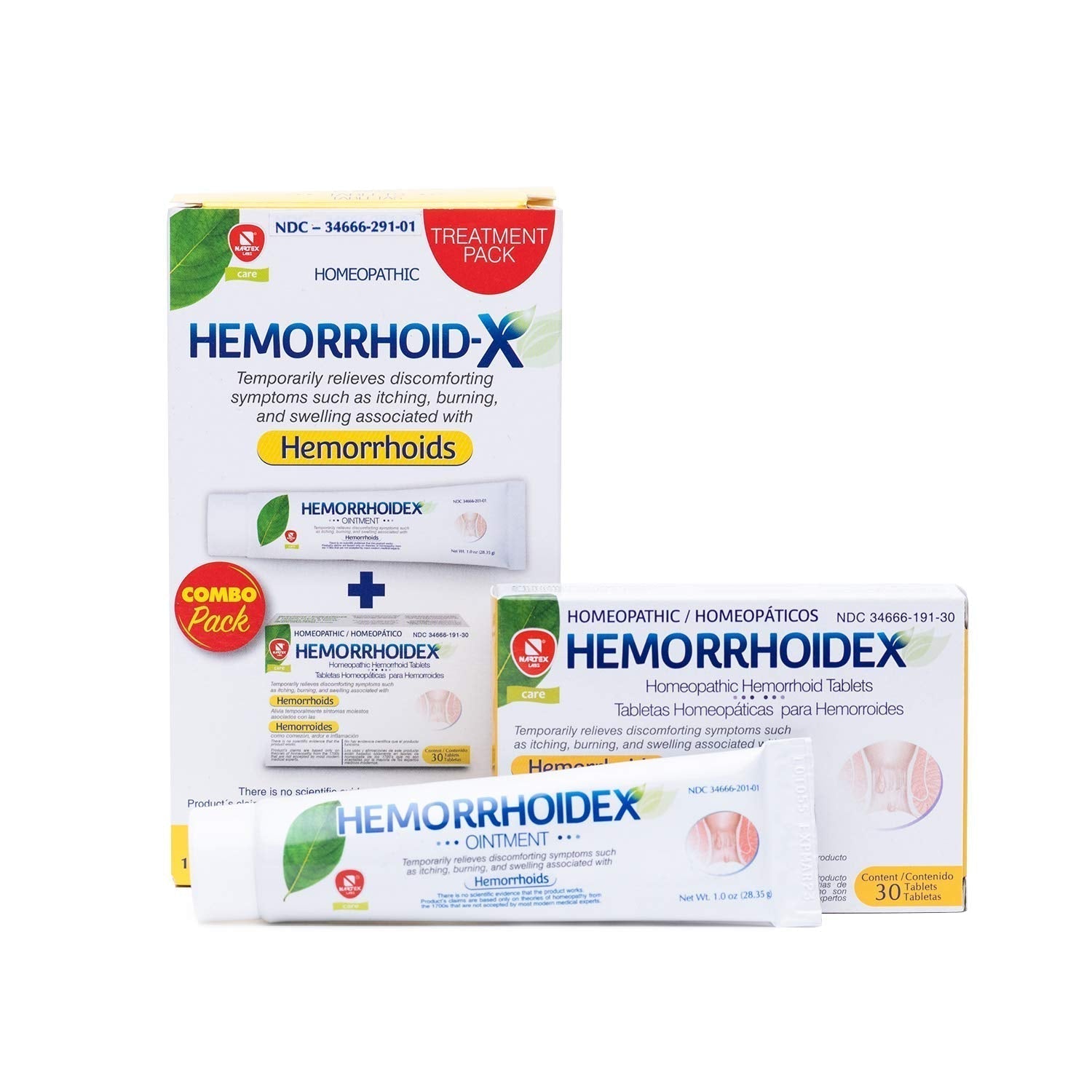 Nartex Hemorrhoid X Treatment Combo Pack 1 Tube & 30 Tablets NARTEX LABS uk supplements