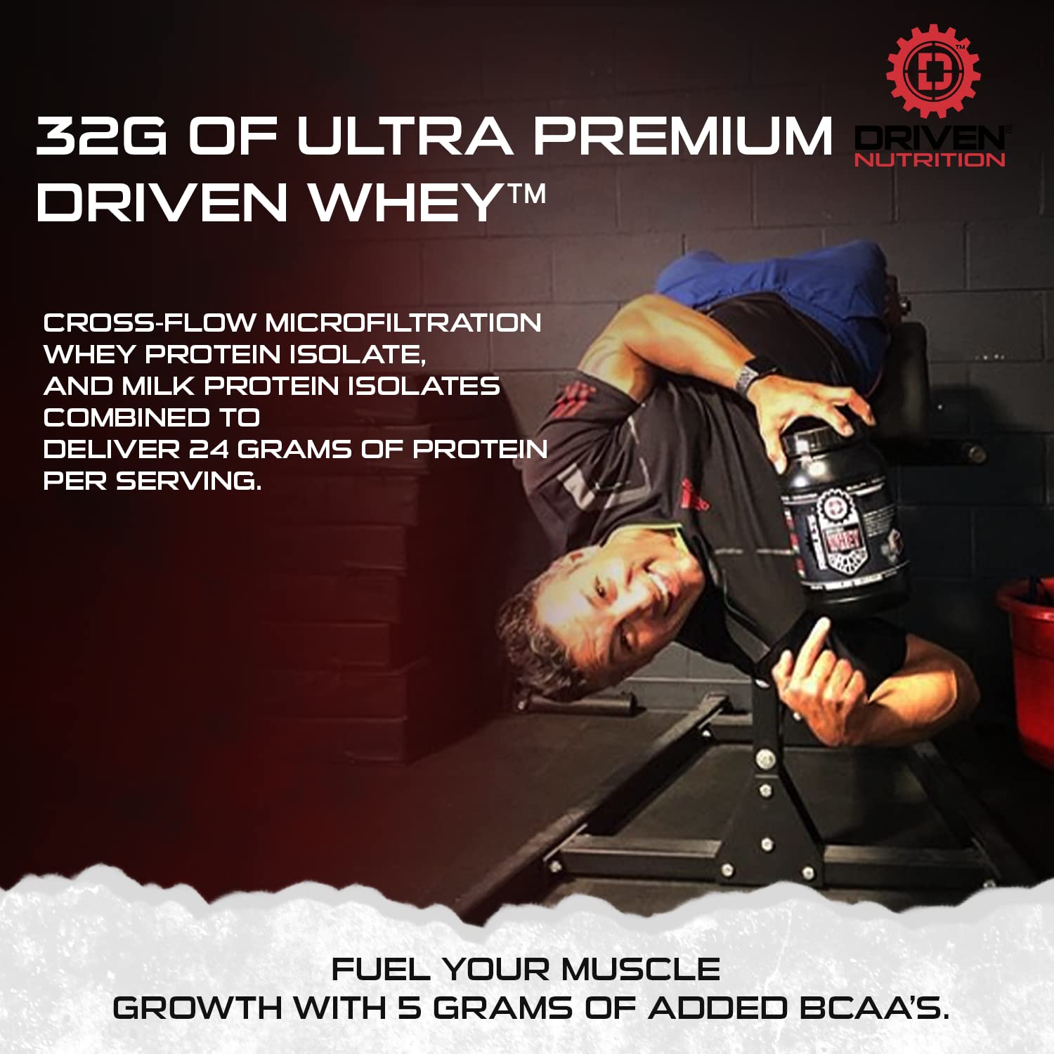 Driven WHEY- Grass Fed Whey Protein Powder: Delicious, Clean Protein Shake- Improve Driven Nutrition uk supplements