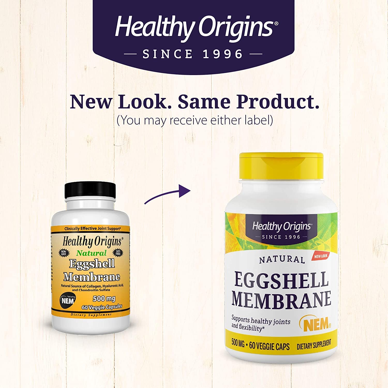 Healthy Origins Eggshell Membrane (NEM), 500 mg - Natural Collagen and Joint Support Healthy Origins uk supplements