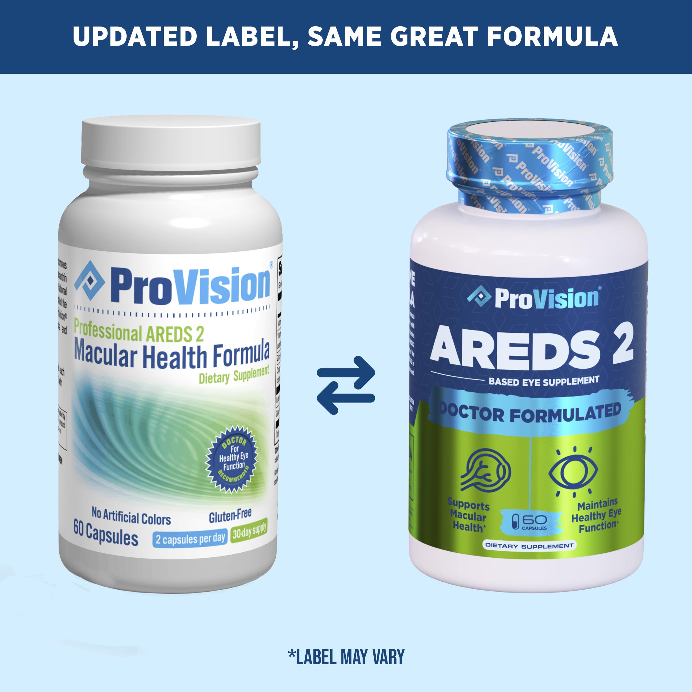 Provision AREDS 2 Eye Vitamins - Enhance Vision Supplements - Lutein Zeaxanthin Vision Complex - 60 Eye Supplement Capsules ProVision uk supplements
