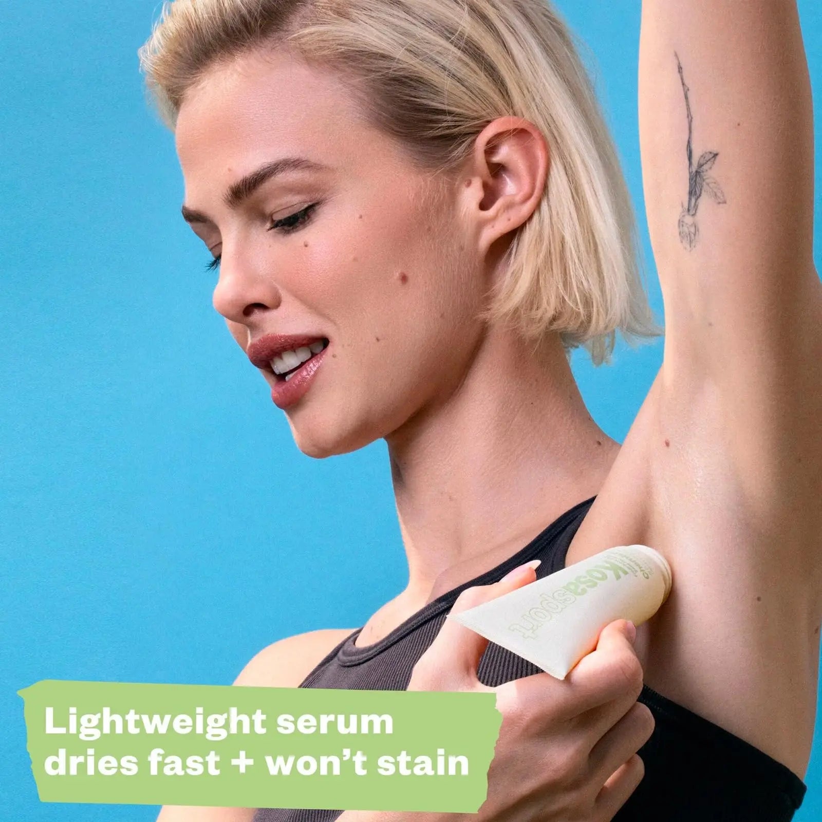 Kosas Chemistry Deodorant - Aluminium and Baking Soda Free + BO-Fighting AHA Serum that Exfoliates, Softens, and Nourishes the Skin, (Serene Clean) Kosas uk supplements