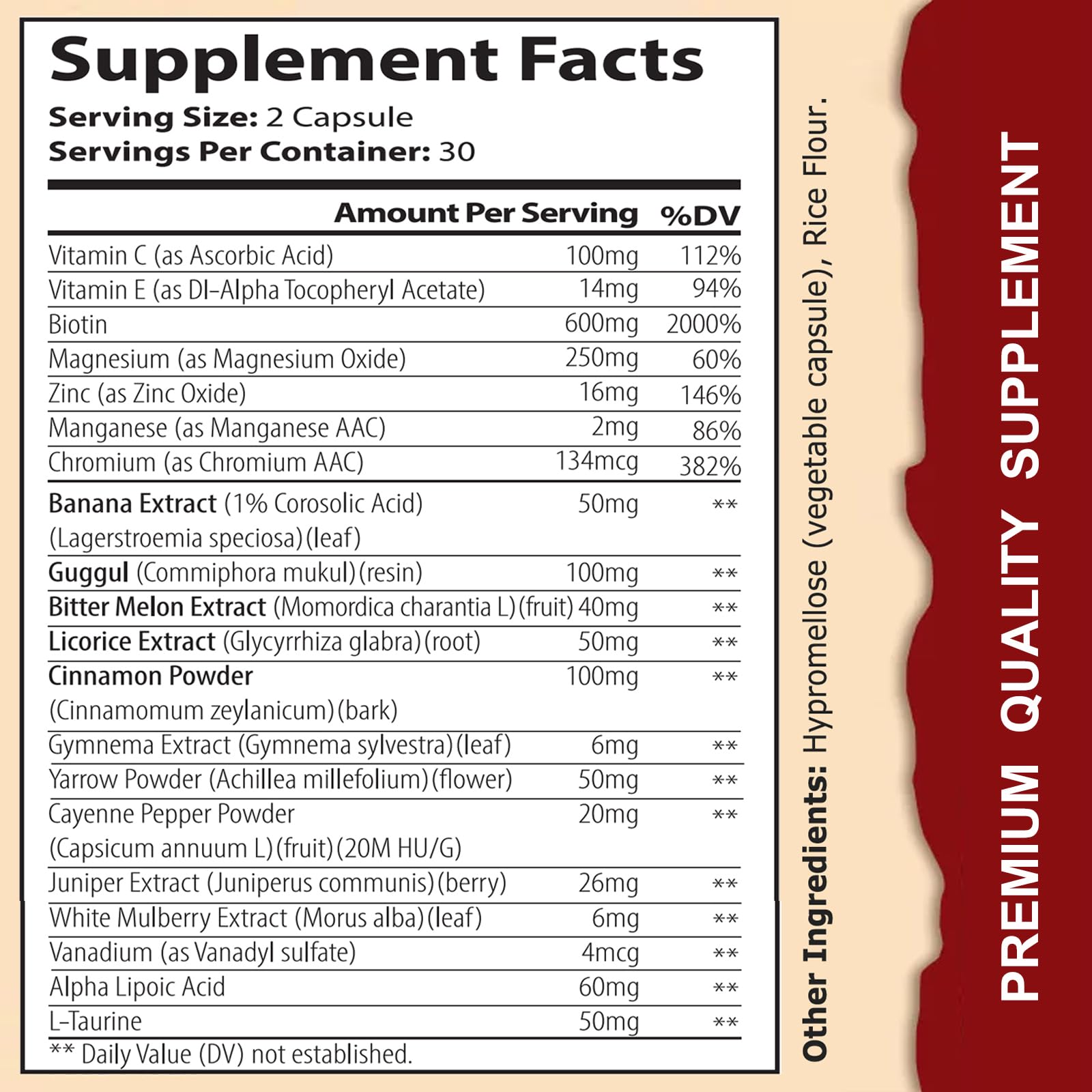 WINYEL Blood Sugar Complex Supplement - with Cinnamon, Bitter Melon, Chromium, Mulberry, Alpha Lipoic Acid, 60 Capsules WINYEL uk supplements